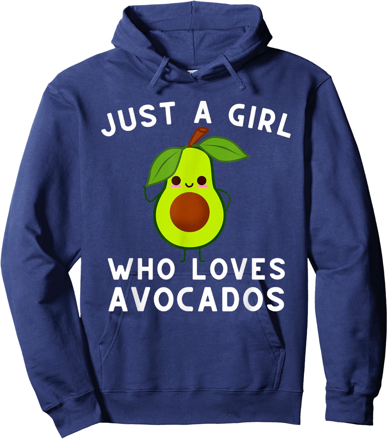 Just A Girl Who Loves Avocados - Avocado & Guacamole Small Hoodie - Hoodie | Navy