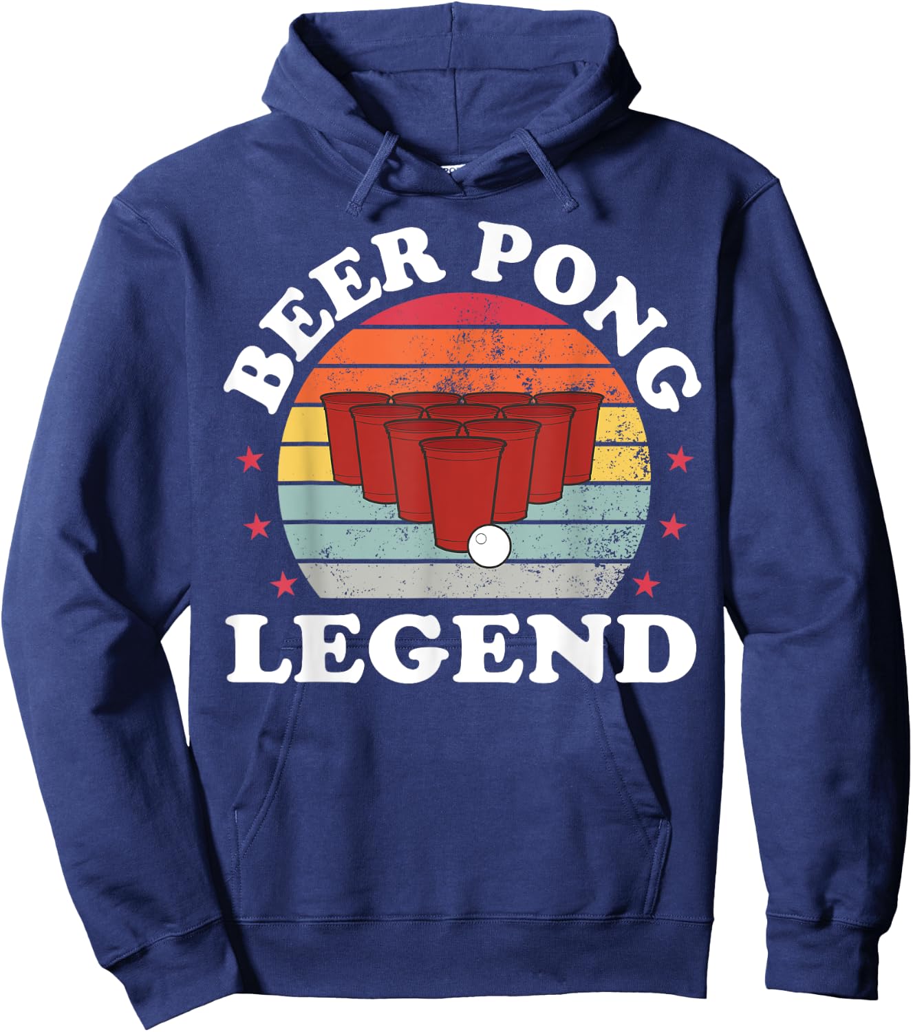 Beer Pong Legend Funny Beer Pong Games Lover Drinking Hoodie - Hoodie | Navy