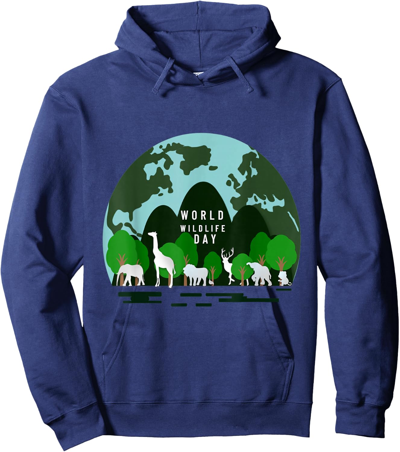 The World Wildlife Day Save Planet Gift Lovers Nature Hoodie - Hoodie | Navy