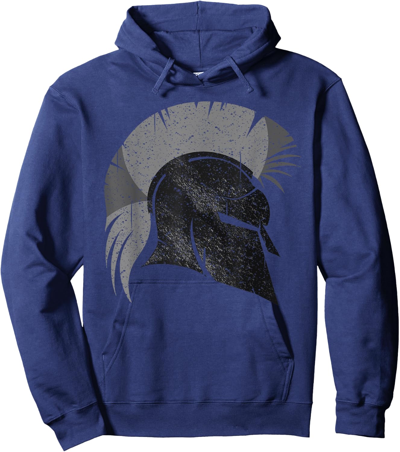 Funny Spartan Greek Helmet Gift | Cute Gladiator Men Women Hoodie - Hoodie | Navy