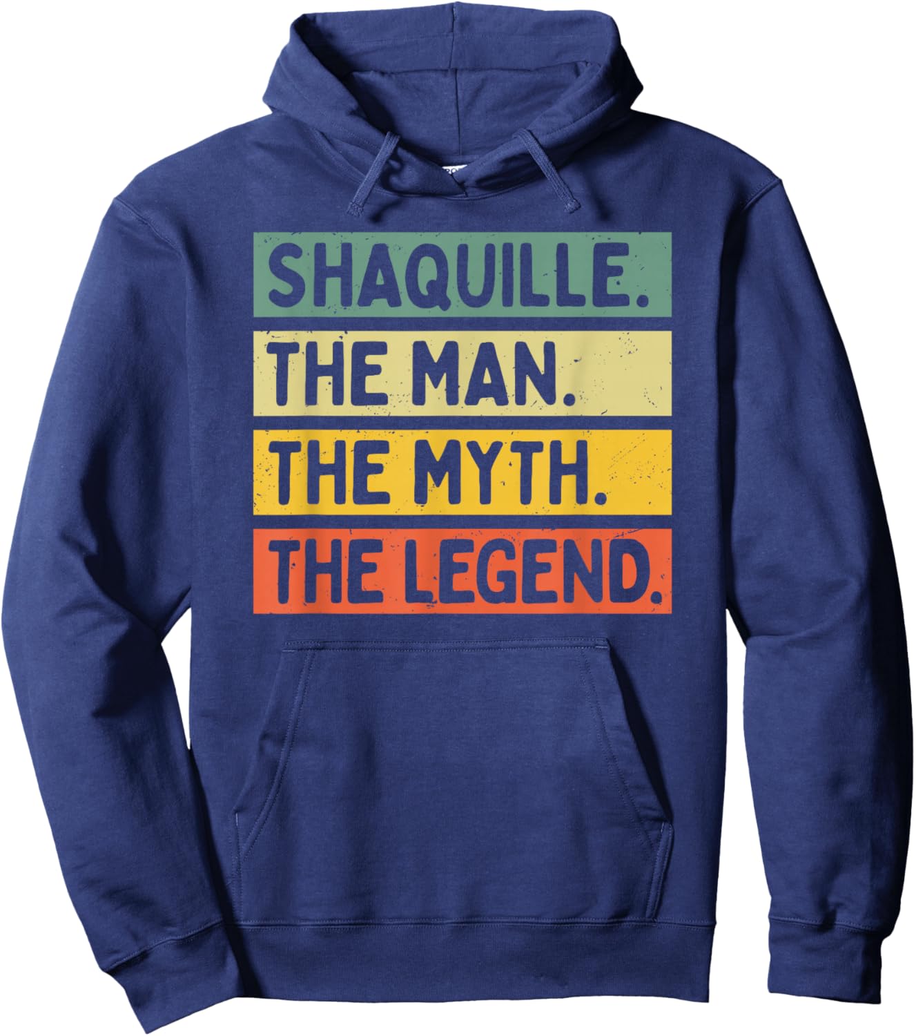 Shaquille The Man The Myth The Legend Funny Personalized Hoodie - Hoodie | Navy