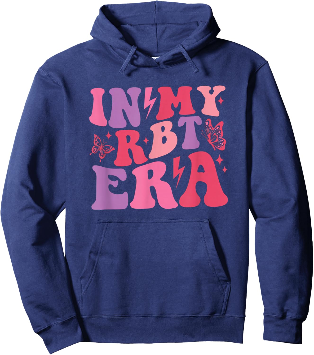 In My RBT Era Retro Applied Behavior Analysis ABA Women Hoodie - Hoodie | Navy