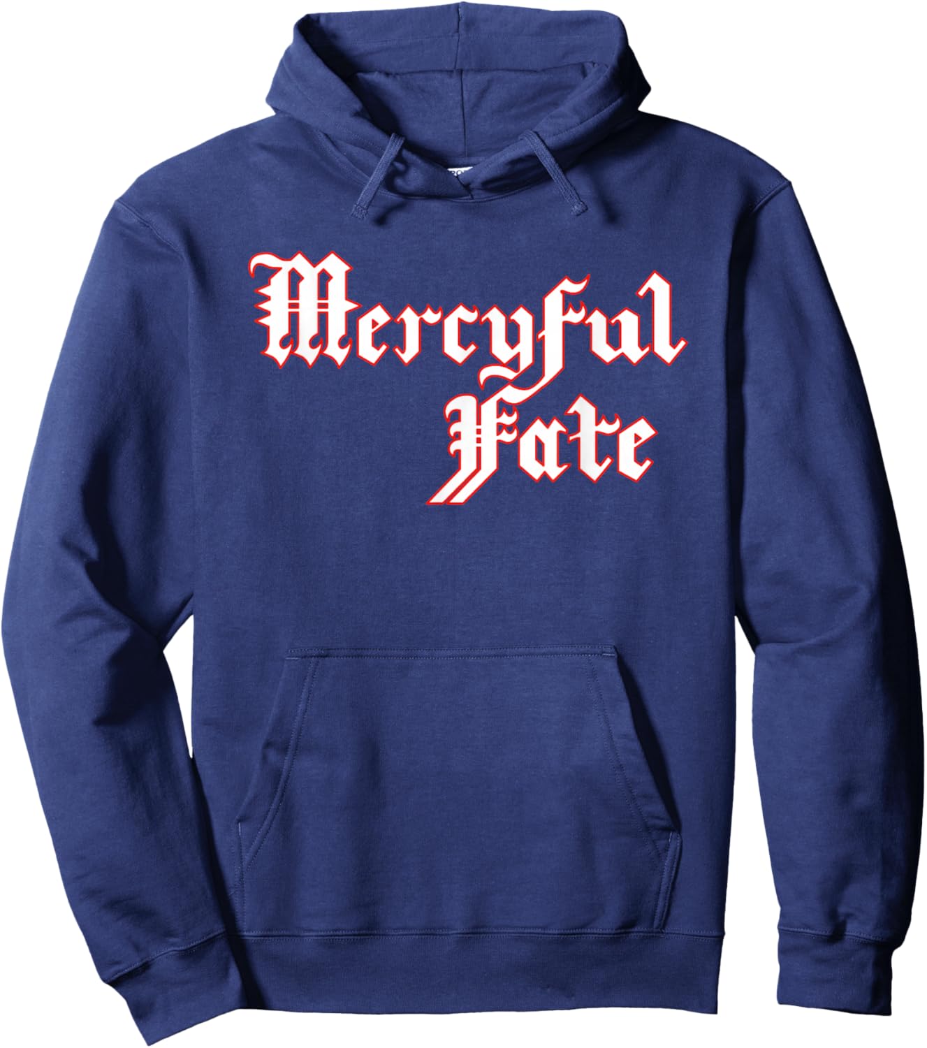 Red Logo Outline Hoodie - Hoodie | Navy