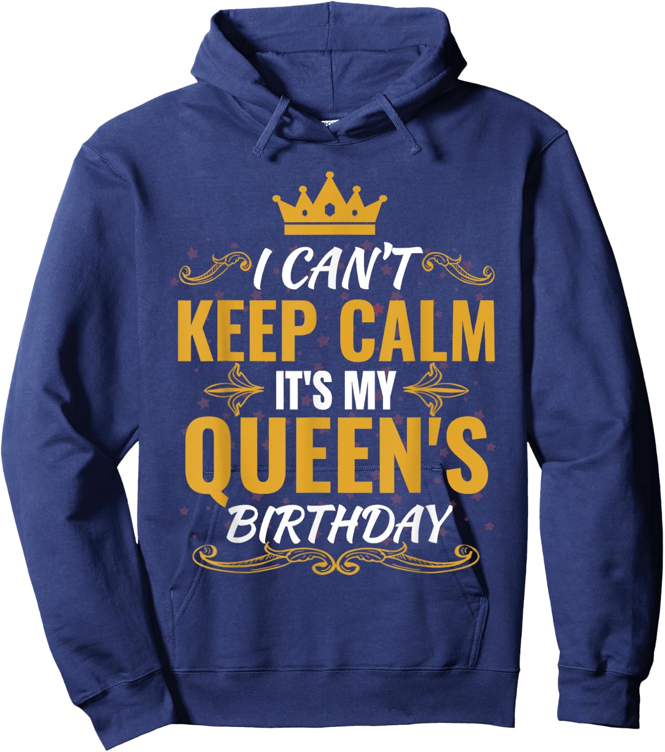 husband wife birthday shirt Gift It's my Queen's Birthday Hoodie - Hoodie | Navy