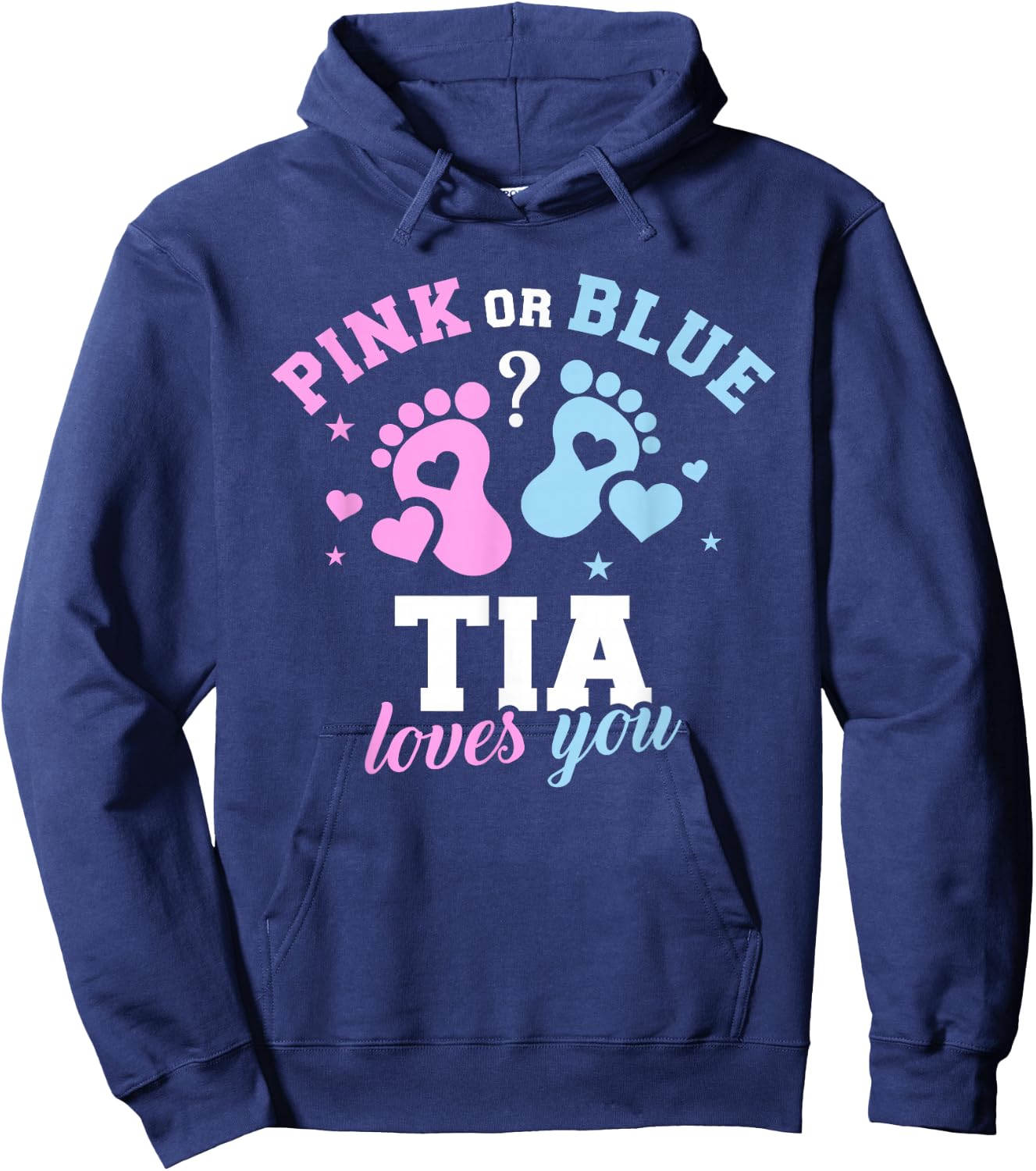 Gender reveal tia aunt Hoodie - Hoodie | Navy