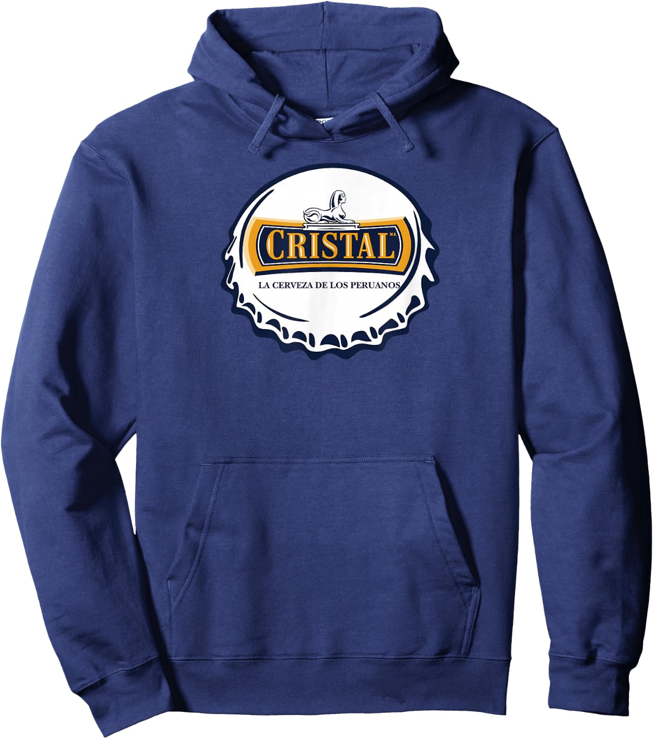 Cristal Chapa Marca Peruvian Sleeve Corta Soccer Celebrate Hoodie - Hoodie | Navy