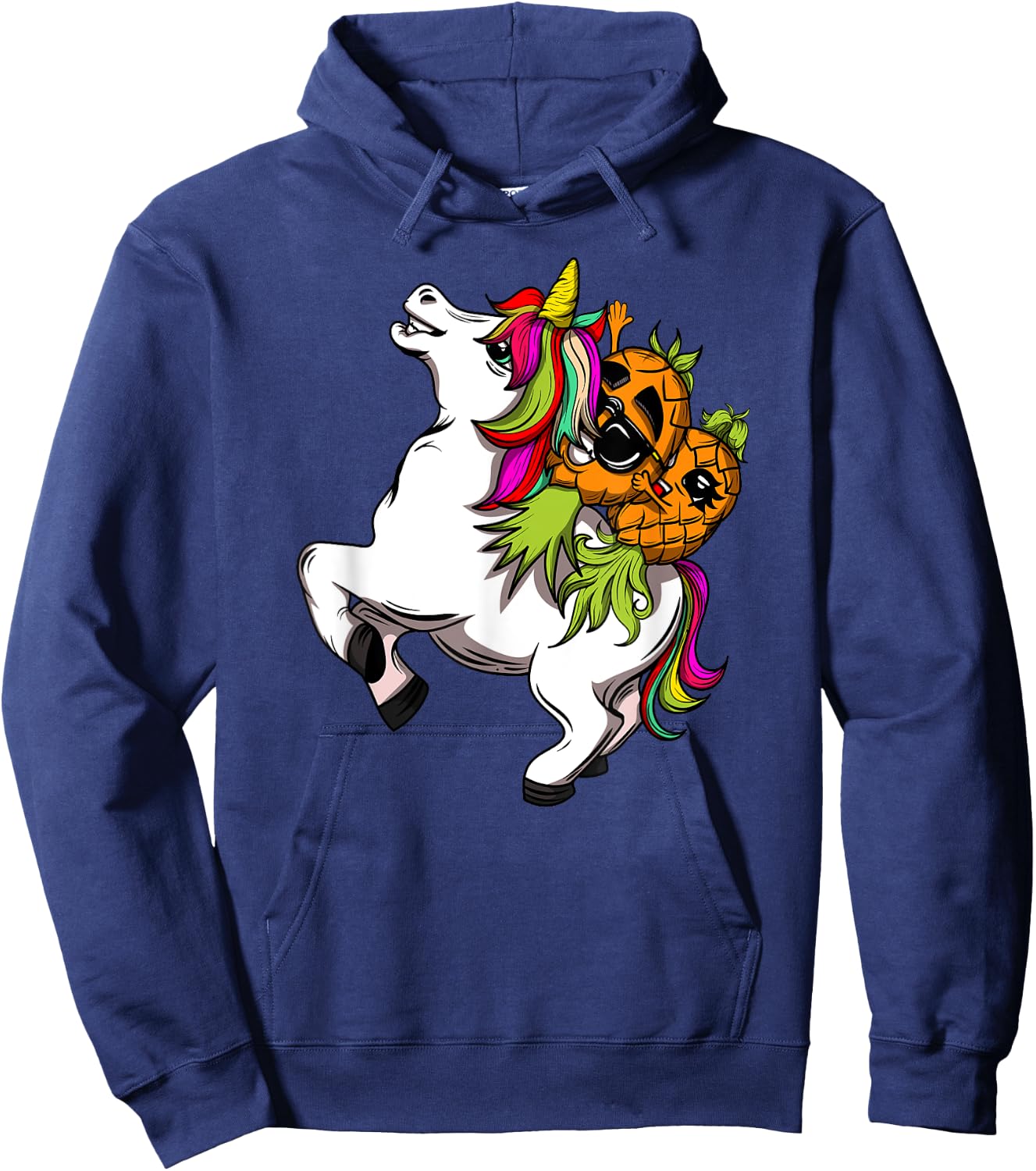 Swingers Couple Pineapple Swinging On A Unicorn Swinger Hoodie - Hoodie | Navy