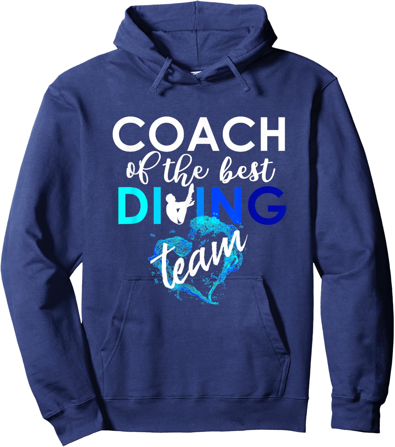 Coach of the best Springboard Diving Team Trainer Gift Hoodie - Hoodie | Navy