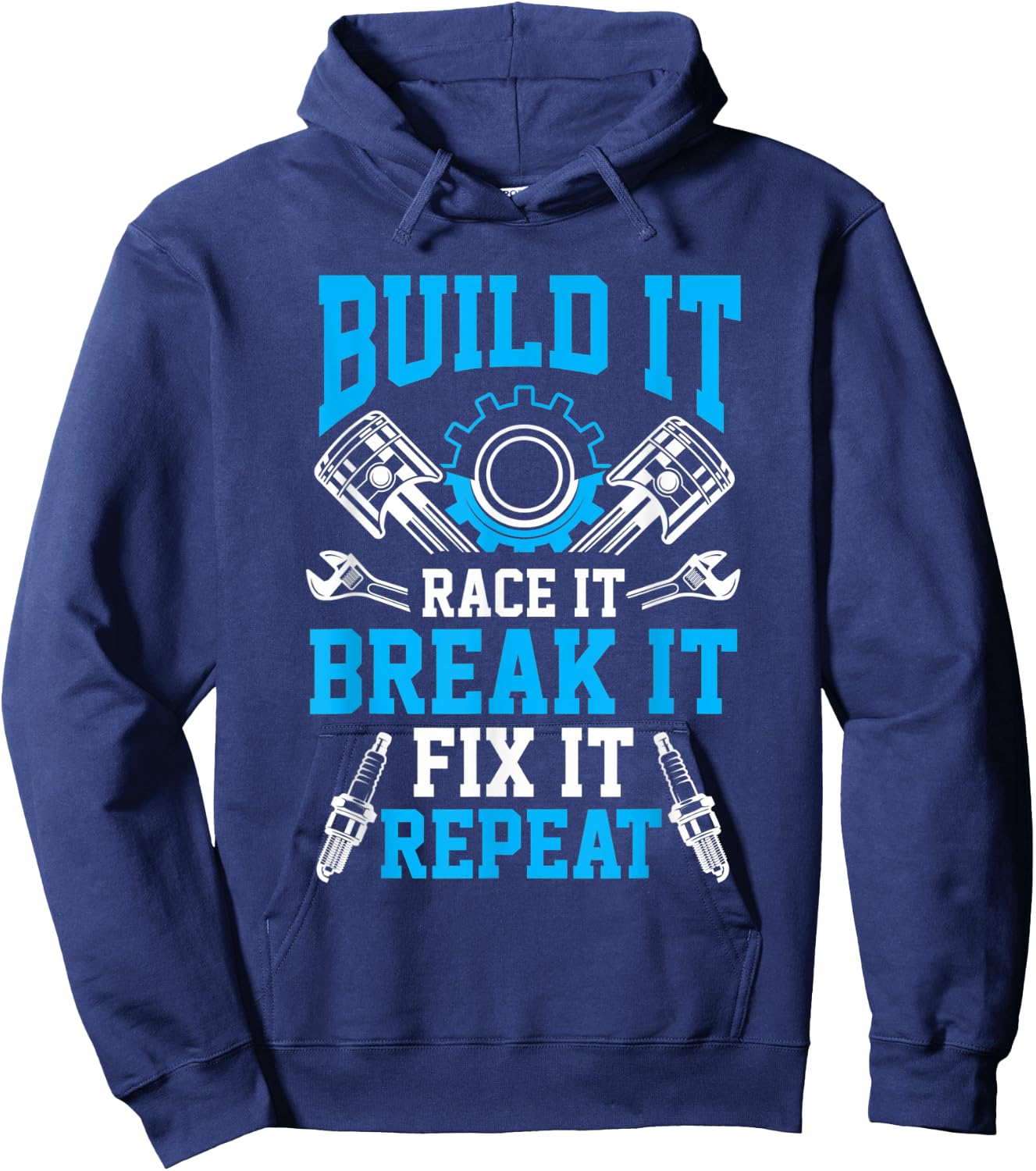Car Tuning Mechanic Race Break mechanical engineers Hoodie - Hoodie | Navy