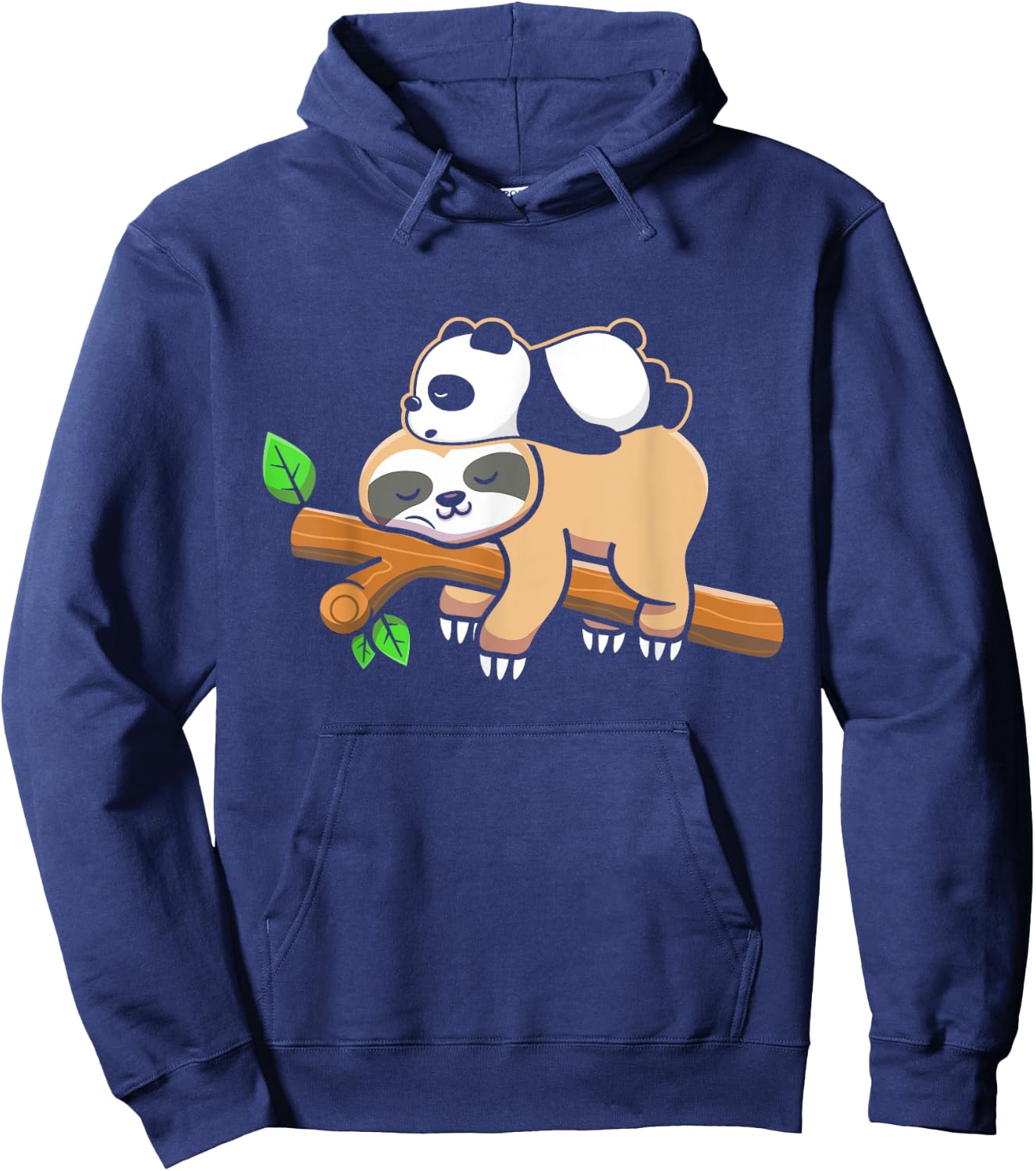 Sleepy Panda Bear Sloth Hoodie - Hoodie | Navy