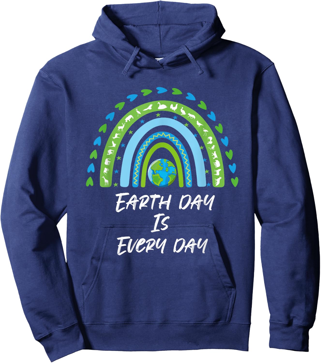 Every Day is Earth Day Planet Save Environment Hoodie - Hoodie | Navy