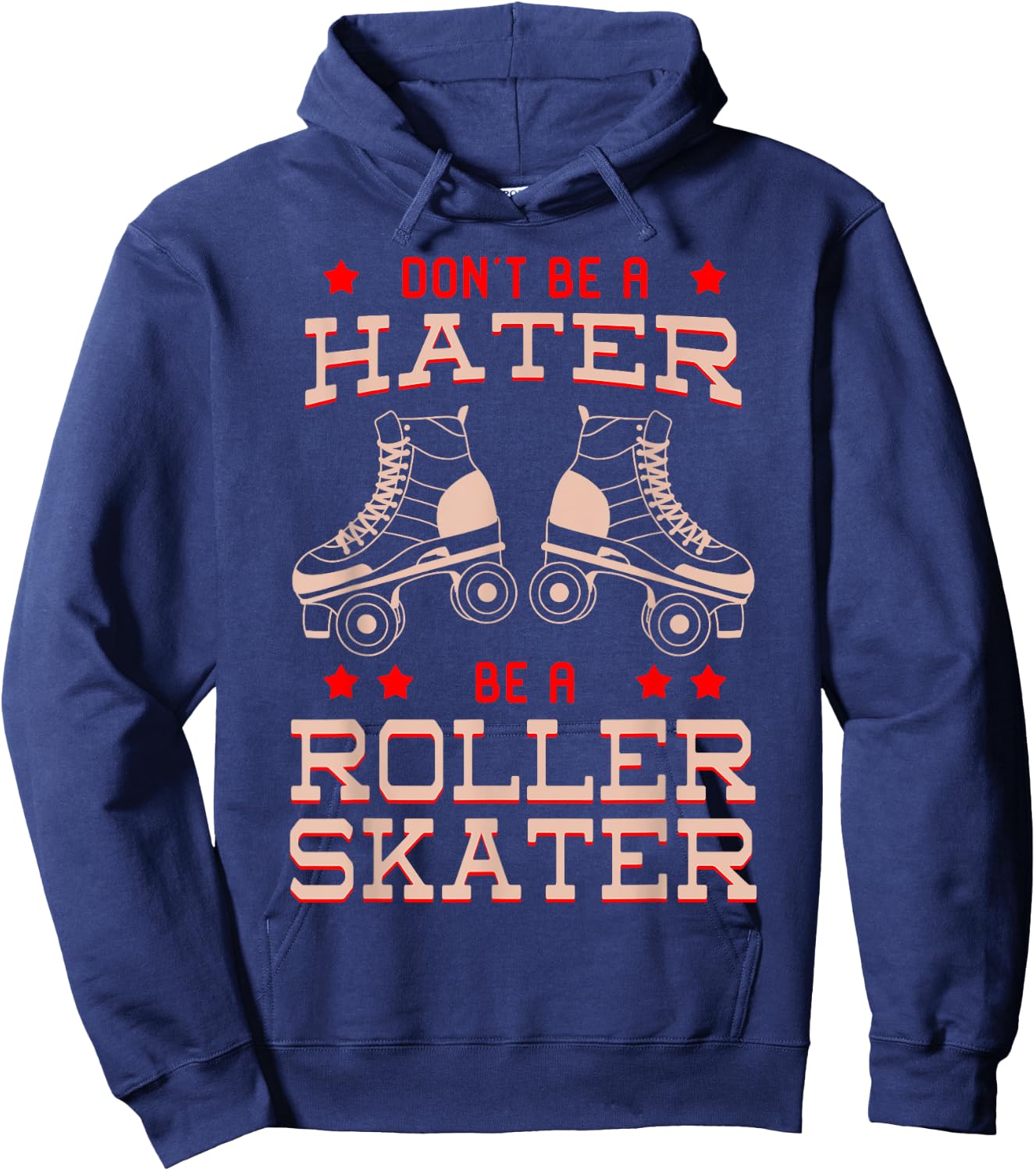 Roller Skater Derby Classic Vintage 70s 80s Disco Party Gift Hoodie - Hoodie | Navy