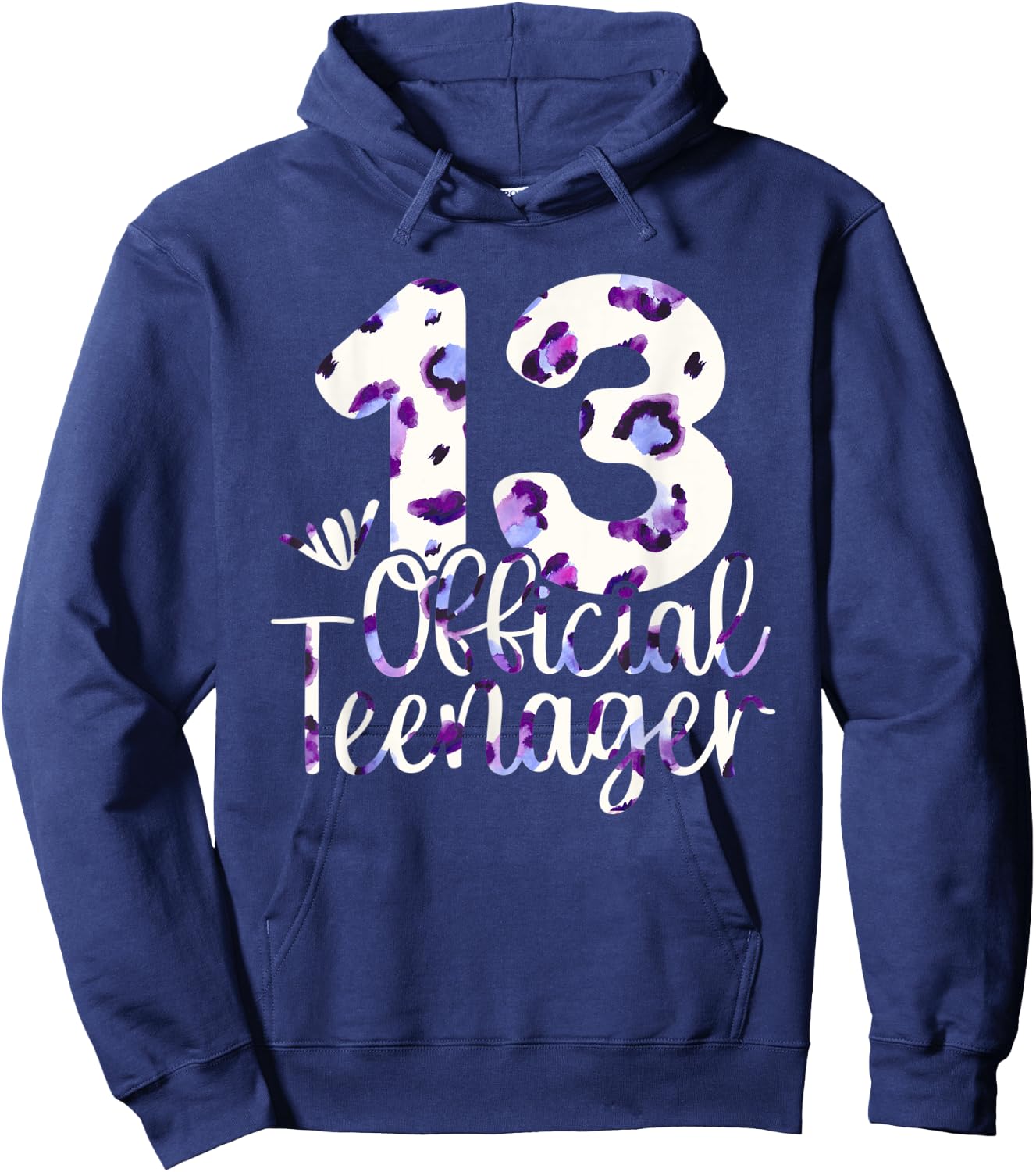 13th Birthday Girls 13 Year Teen Official Teenager Birthday Hoodie - Hoodie | Navy