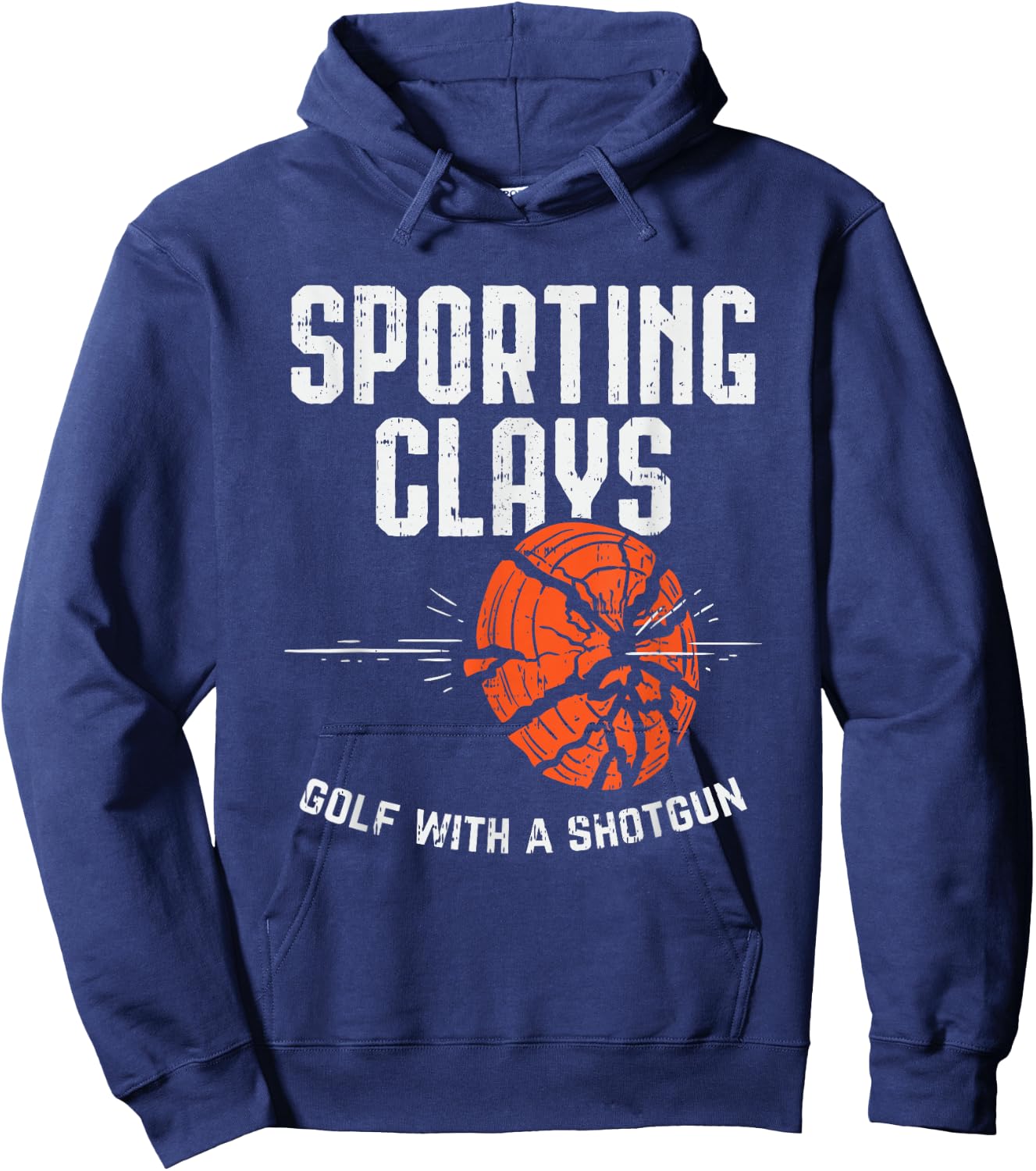 Sporting Clays Golf With A Shotgun for Clay Shooting Hoodie - Hoodie | Navy