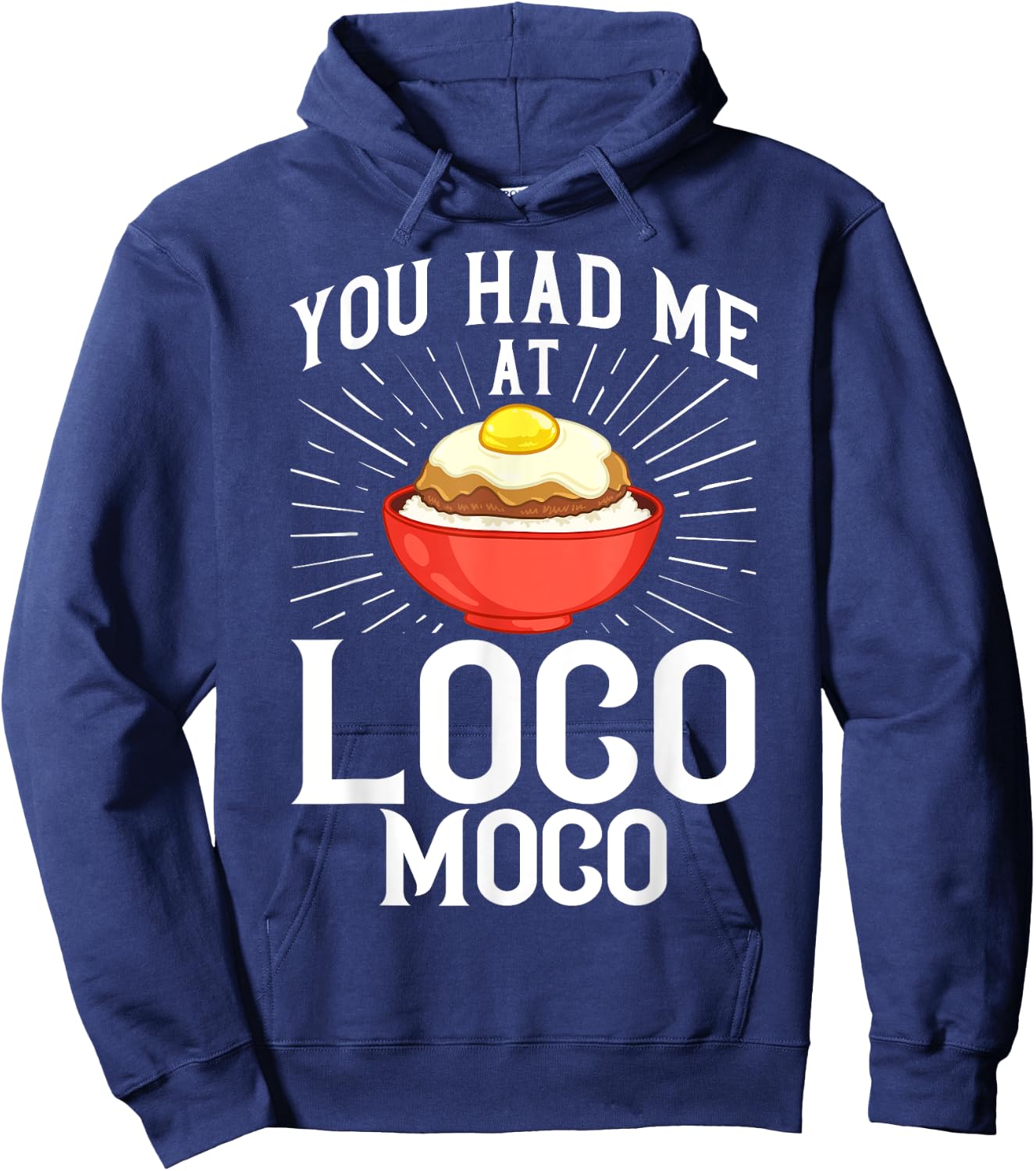 Loco Moco Gravy Recipe Hawaiian Food Hoodie - Hoodie | Navy