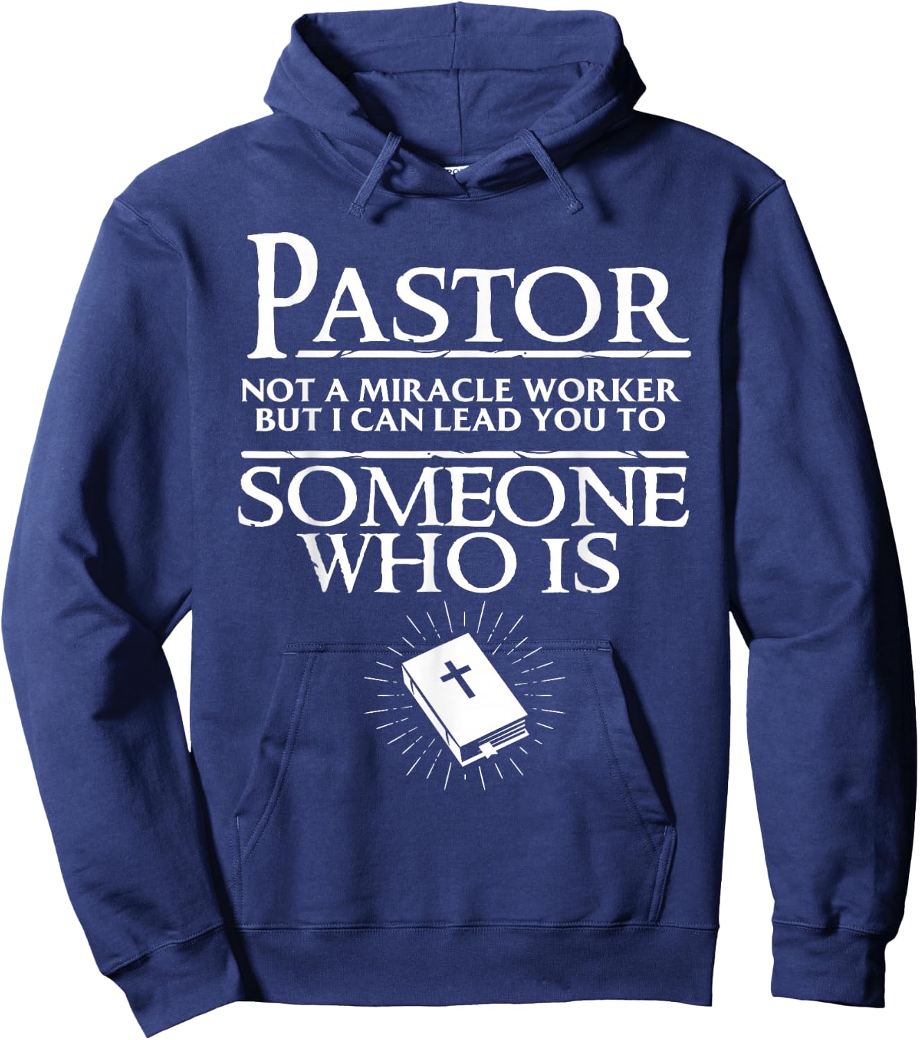 Funny Pastor Gift Cool Christian Church Appreciation Hoodie - Hoodie | Navy