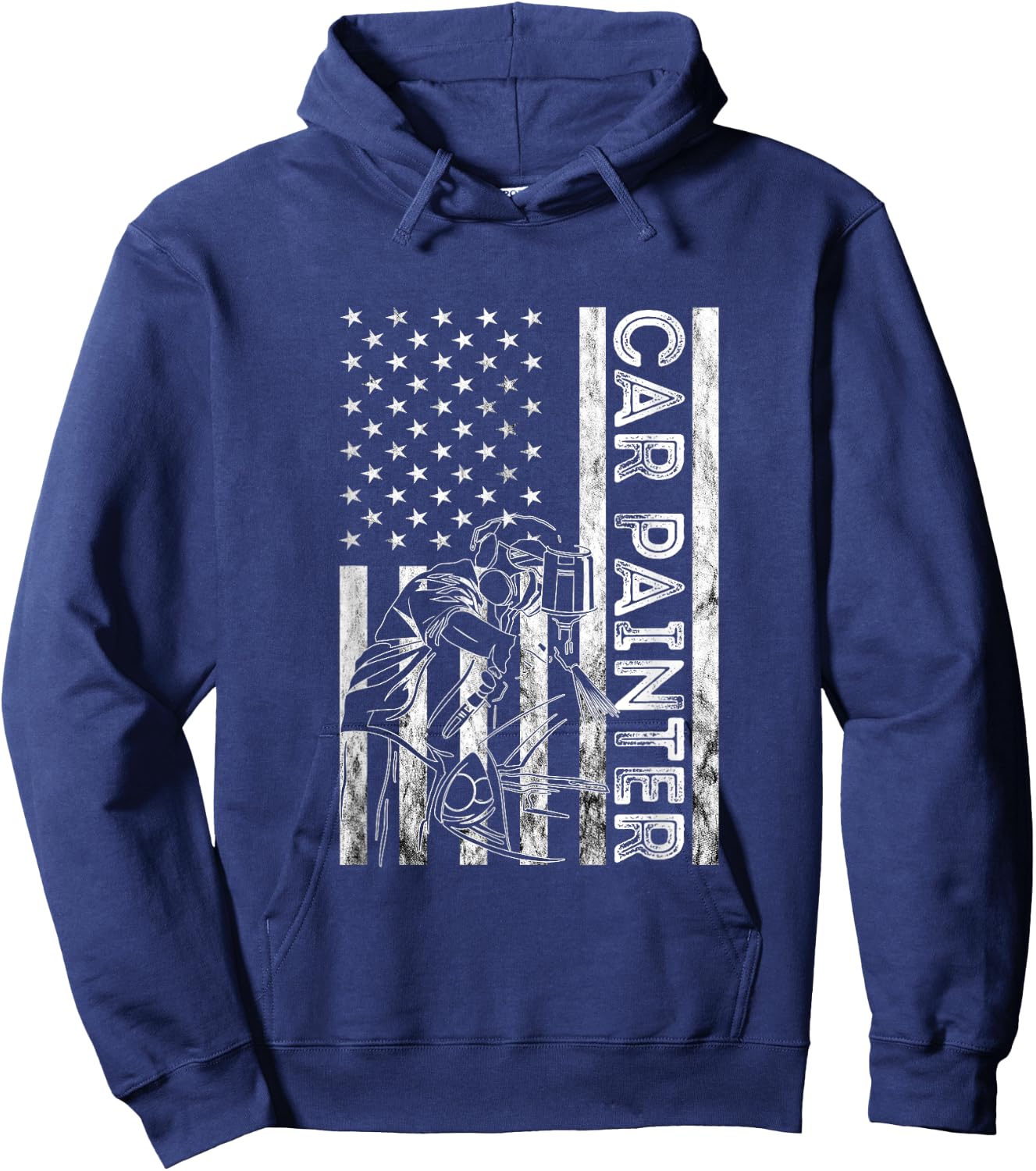 Auto Body Painter America Autobody Technician Car Painter Hoodie - Hoodie | Navy
