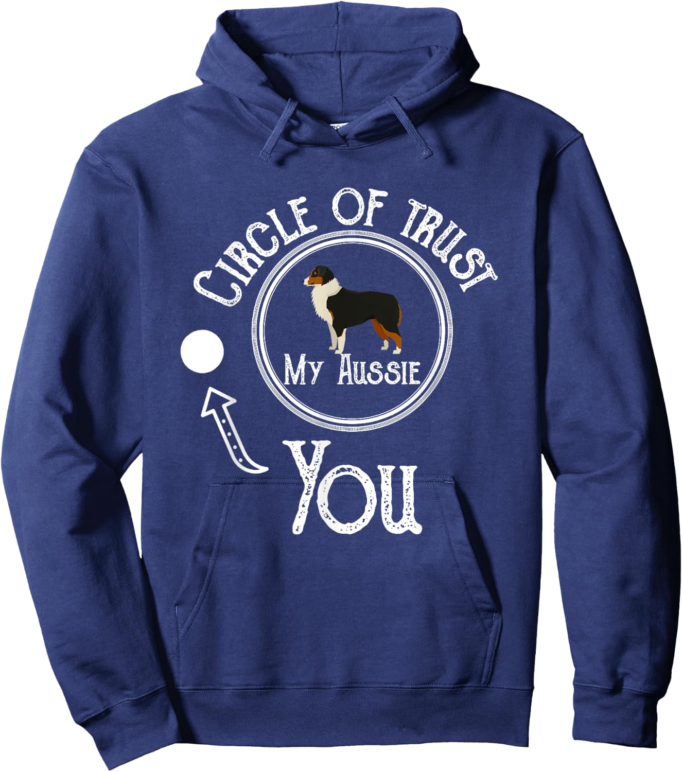 Funny Australian Shepherd Dog - Aussie Shepherd Gifts Dog Hoodie - Hoodie | Navy