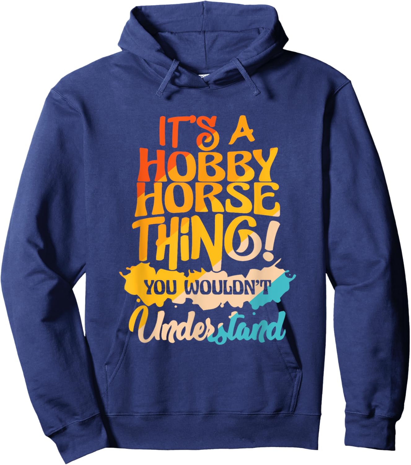 Hobby Horsing Stick Horse Riding Horse Rider Hobby Horse Hoodie - Hoodie | Navy