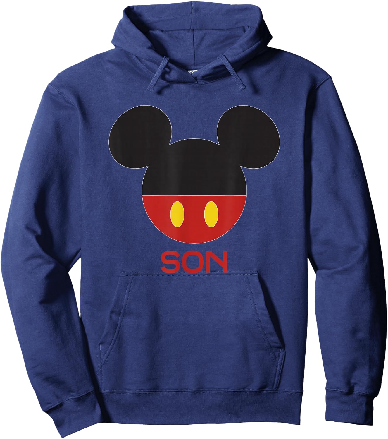 Disney Mickey Mouse Red Shorts Icon Son Family Hoodie - Hoodie | Navy