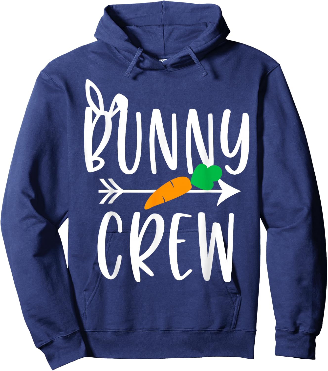 Bunny Crew Easter Cousin Crew Matching Family Outfit Funny Hoodie - Hoodie | Navy
