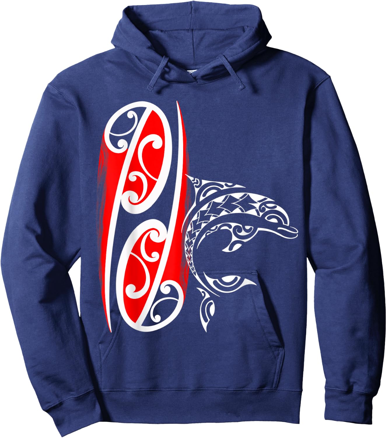Maori dolphin Hoodie - Hoodie | Navy