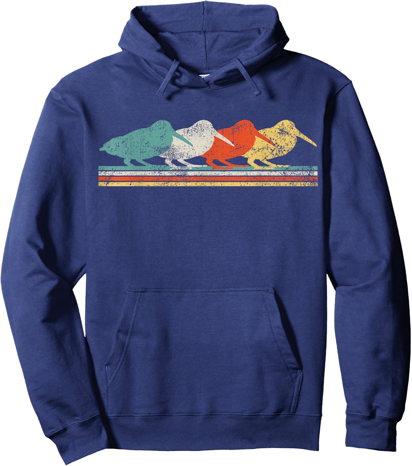 Woodcock Birds Retro Vintage Hoodie - Hoodie | Navy