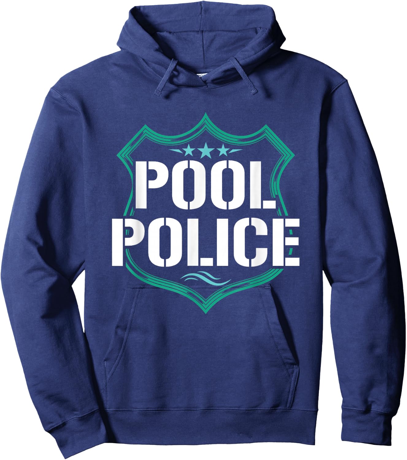 Pool Police Funny Swimming Lifesaver Rescuer Swim Gift Hoodie - Hoodie | Navy