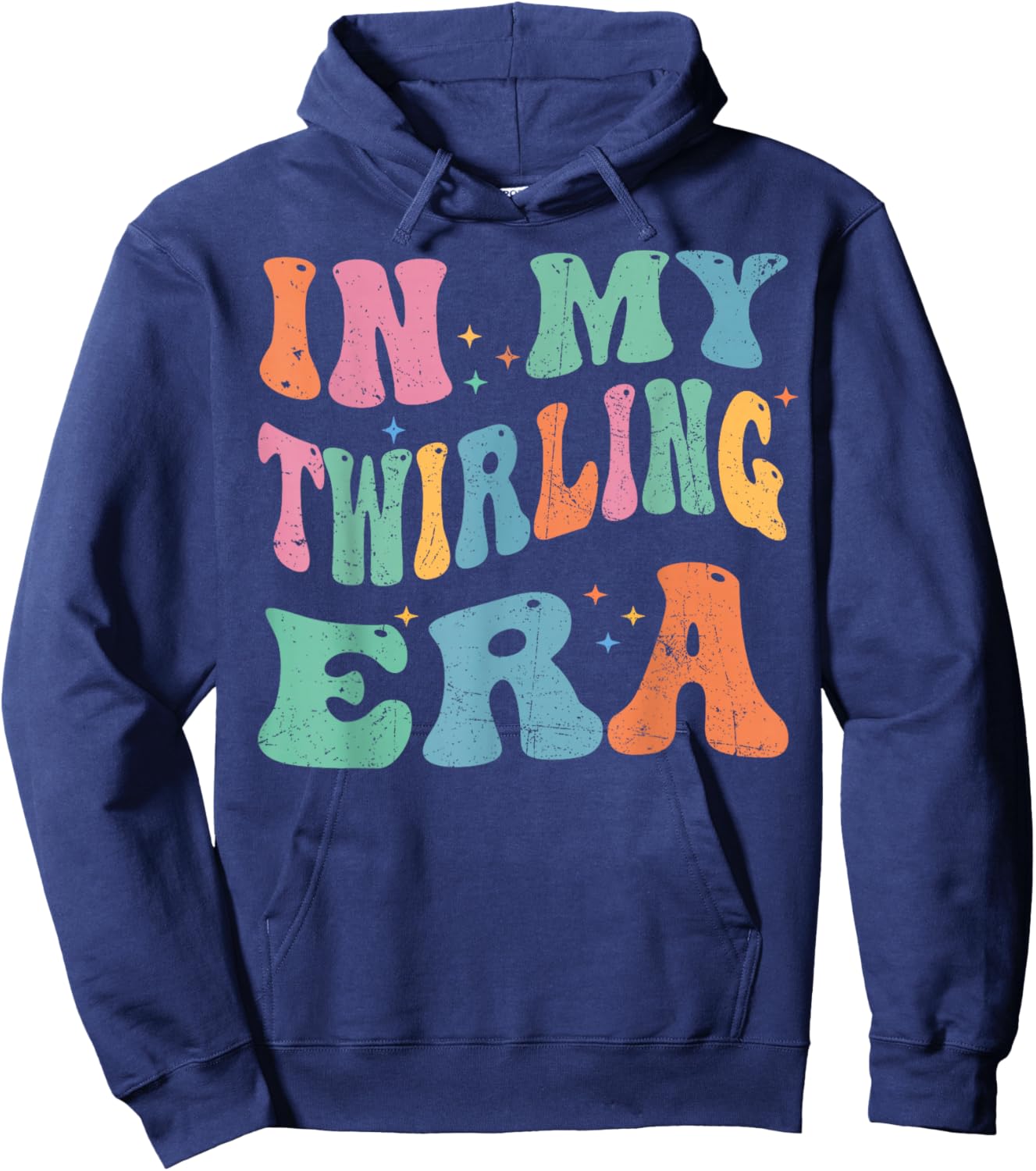 In My Twirling Era Twirler Majorettes Baton Twirling Hoodie - Hoodie | Navy
