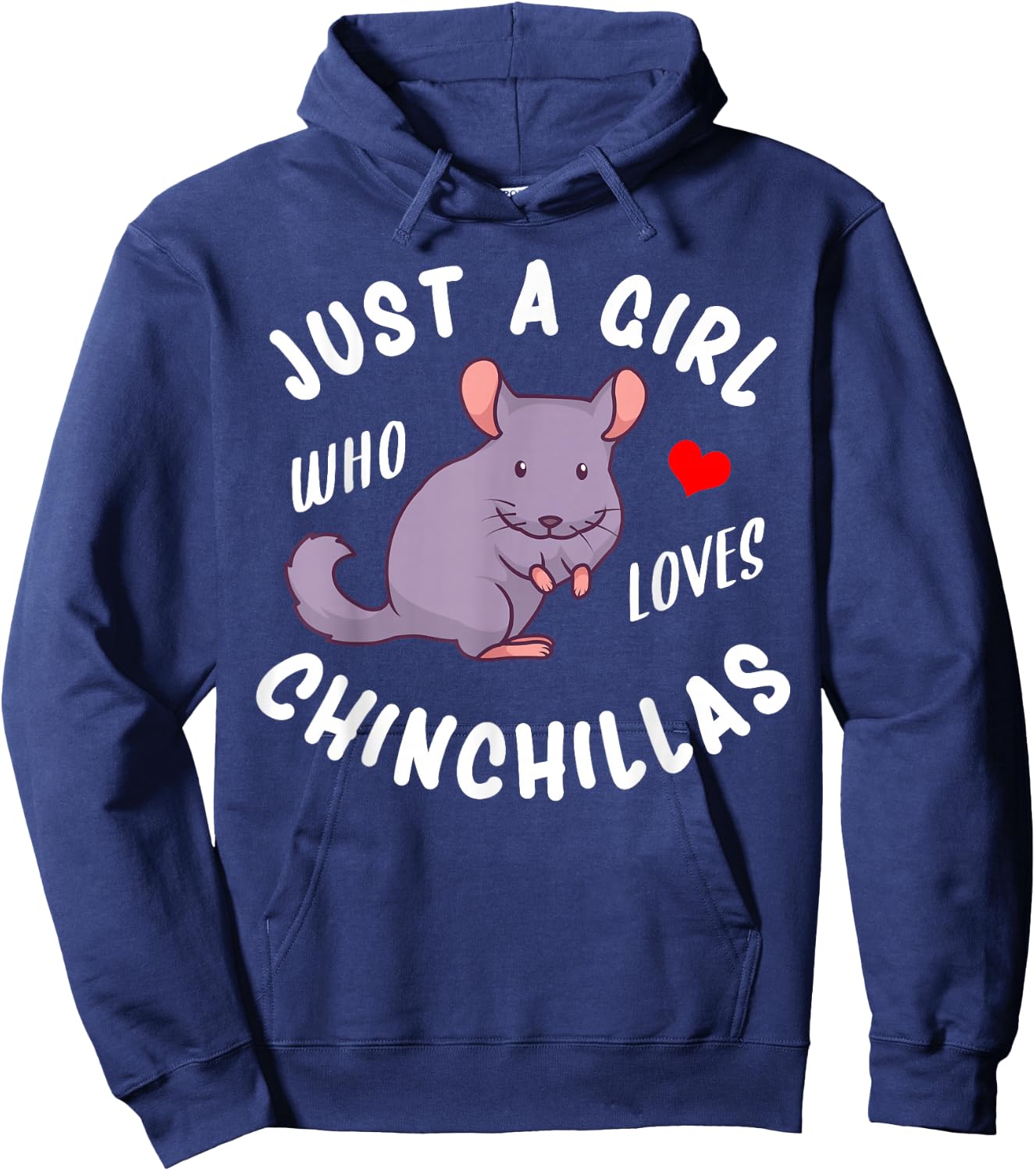 Just a Girl Who Loves Chinchillas Hoodie - Hoodie | Navy