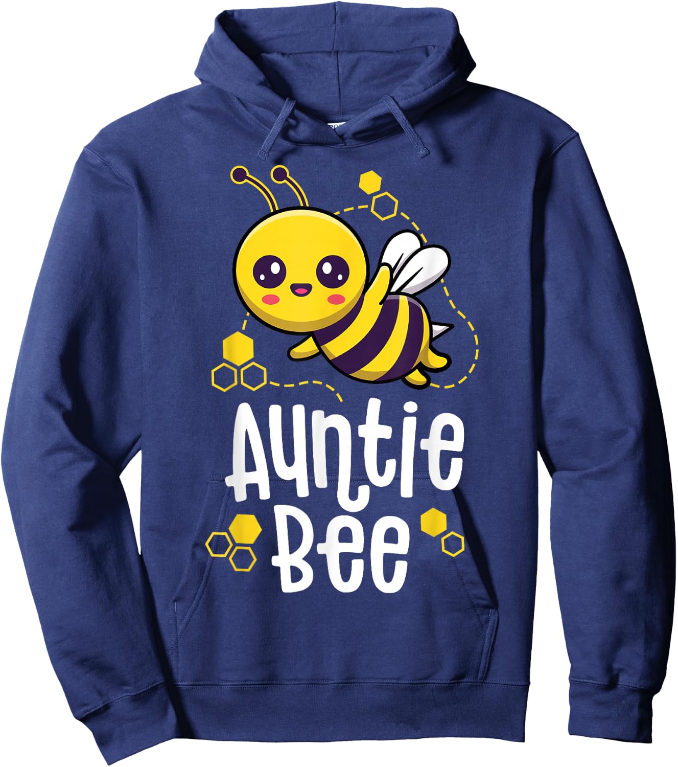 Family Bee Shirts Auntie Aunt Birthday First Bee Day Outfit Hoodie - Hoodie | Navy