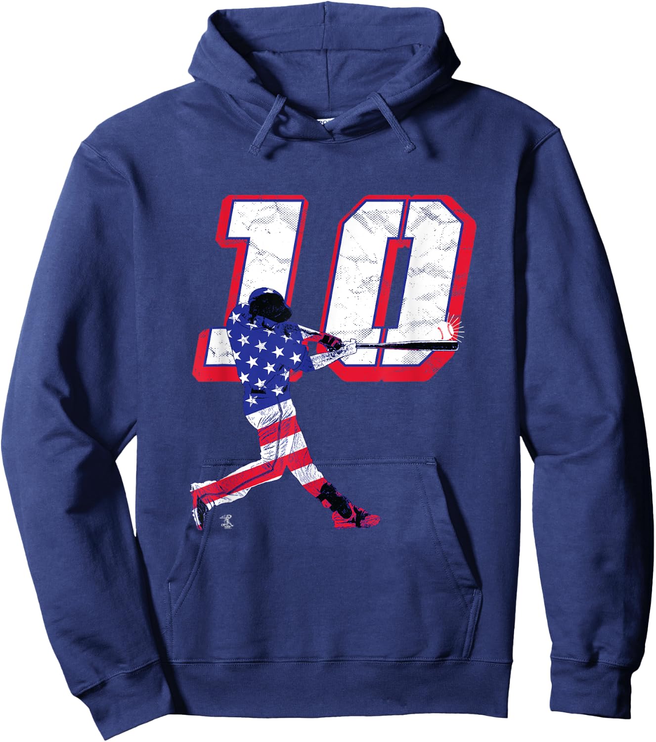 JT Realmuto Flag Silhouette Gameday Hoodie - Hoodie | Navy