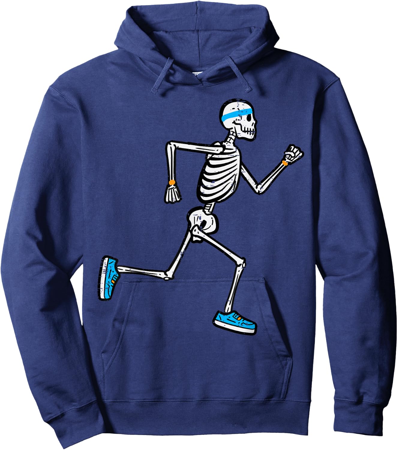 Halloween Skeleton Running Marathon Costume Men Women Kids Hoodie - Hoodie | Navy