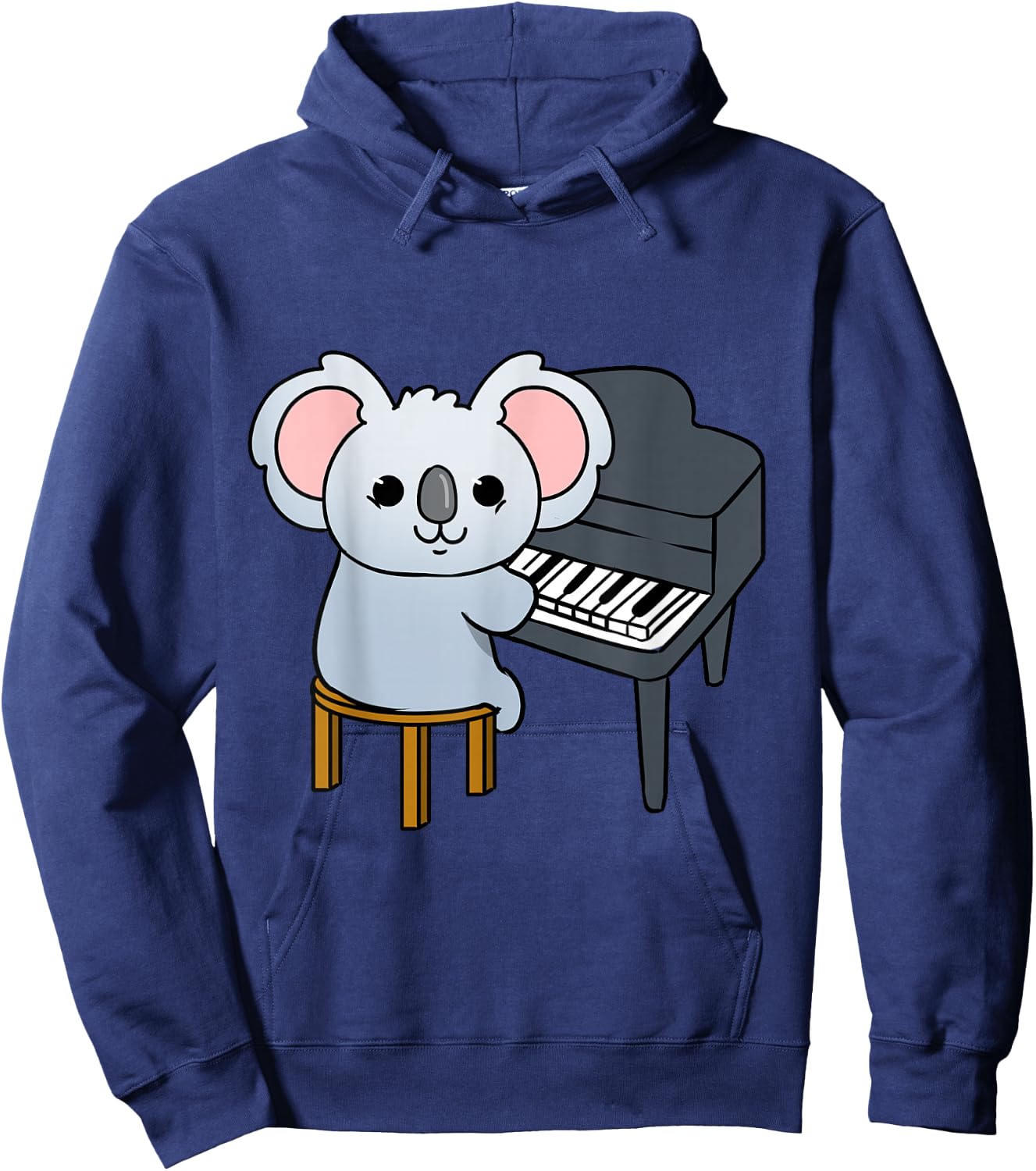 Koala Playing Piano Hoodie - Hoodie | Navy