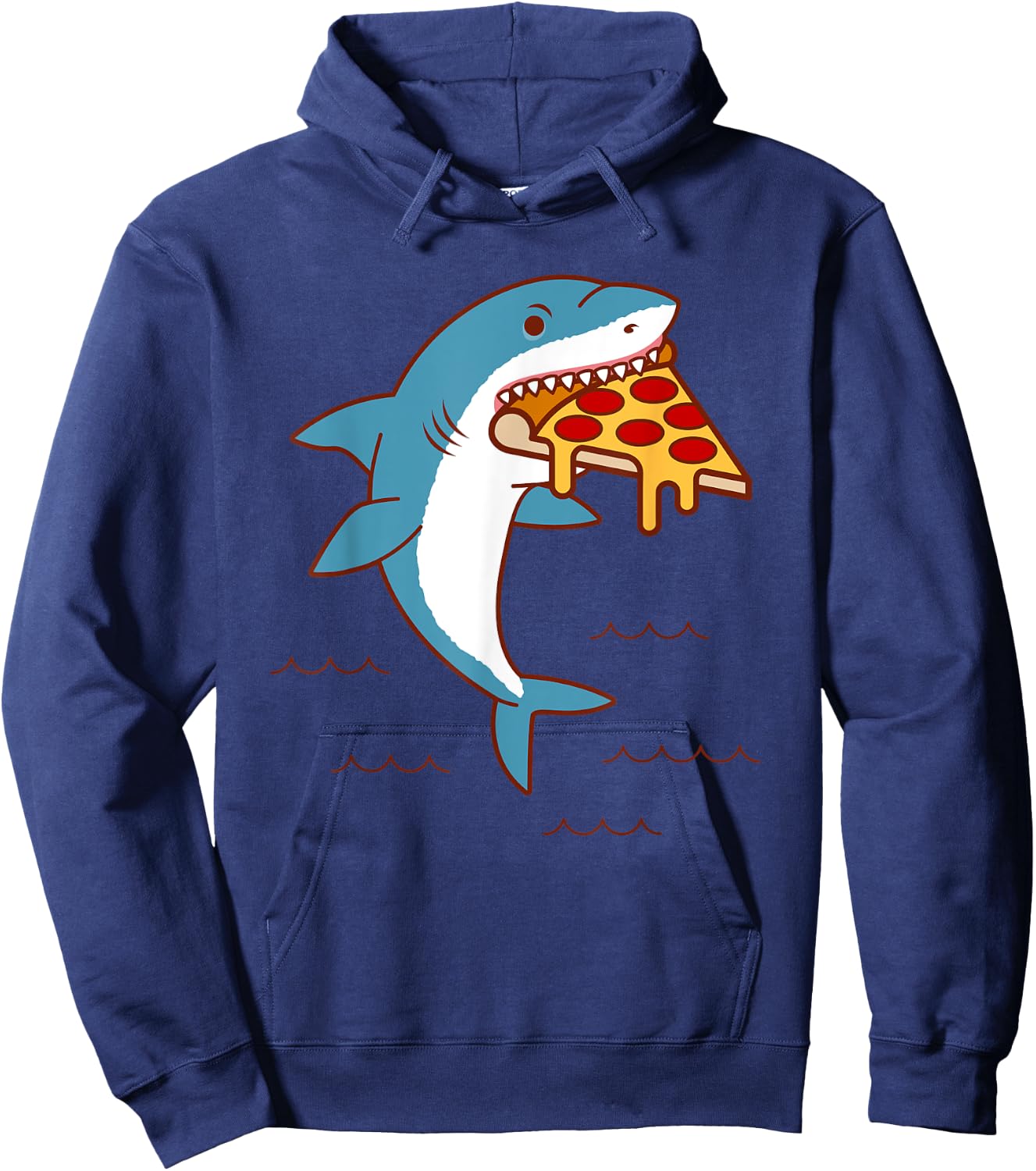 Pizza Shark Hoodie - Hoodie | Navy