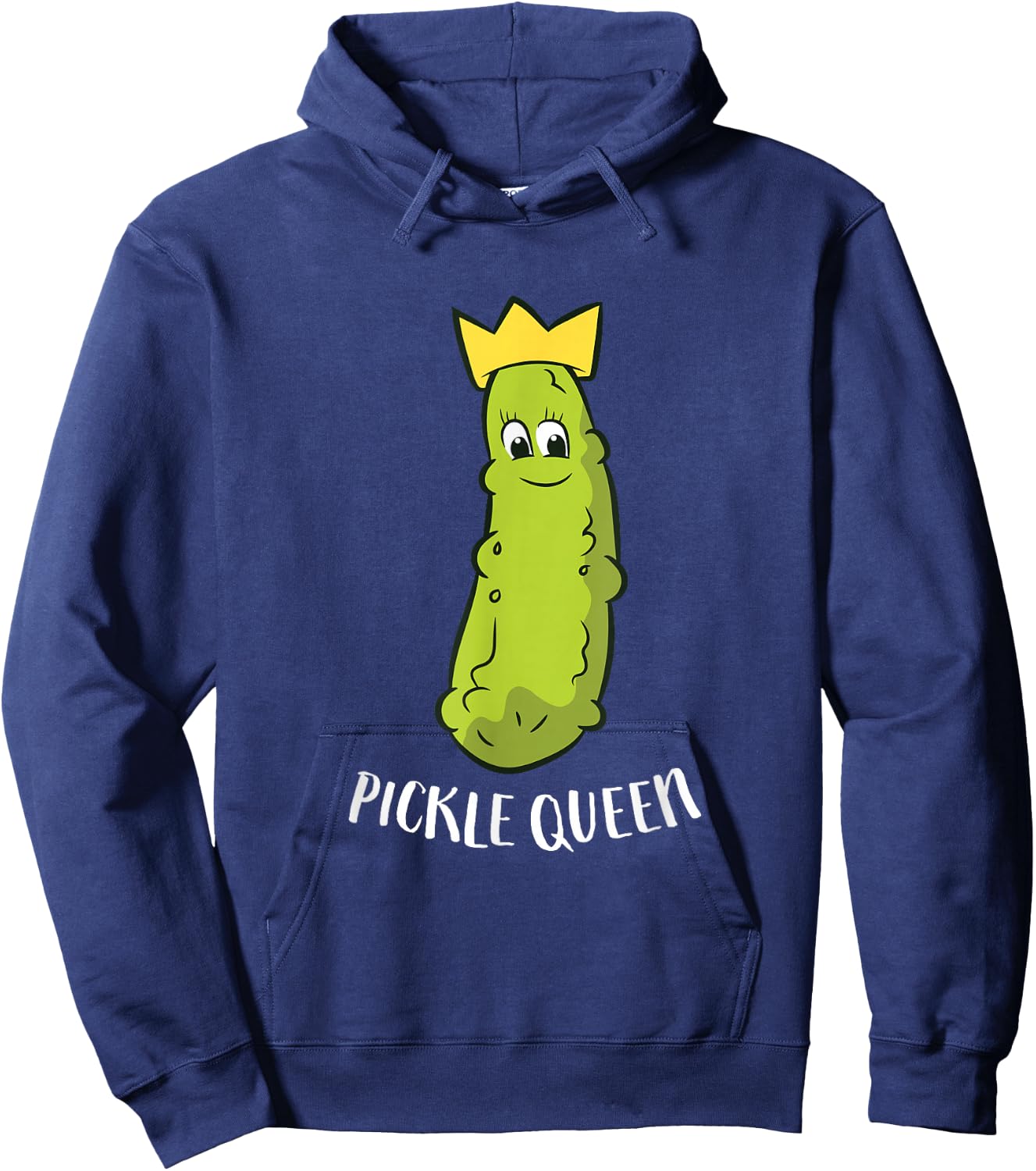 Funny Pickle Queen Funny Cucumber Pickle Girl Hoodie - Hoodie | Navy