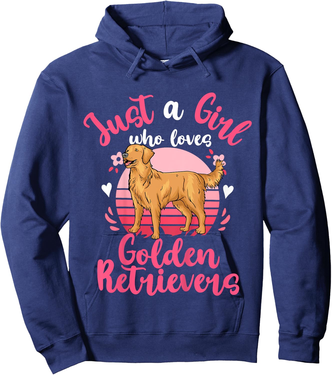 Golden Retriever Hoodie - Hoodie | Navy