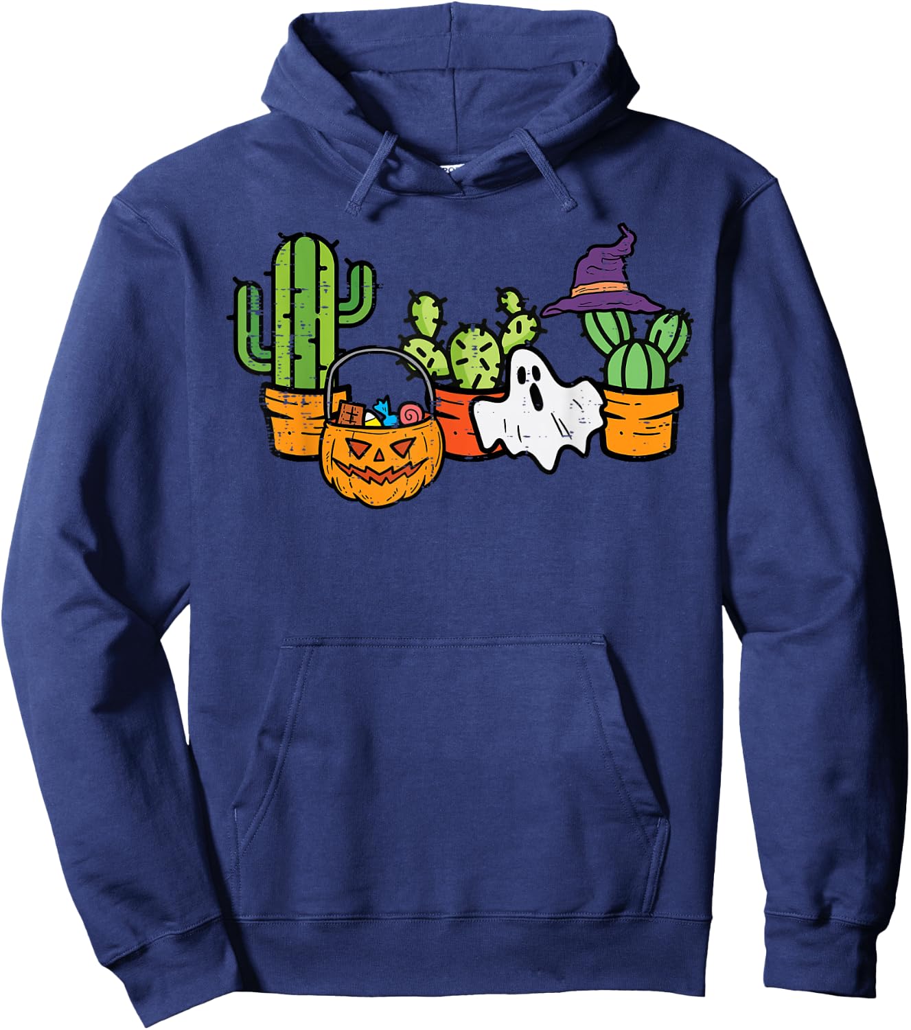 Halloween Cactus Succulent Plant Costume Men Women Kids Girl Hoodie - Hoodie | Navy