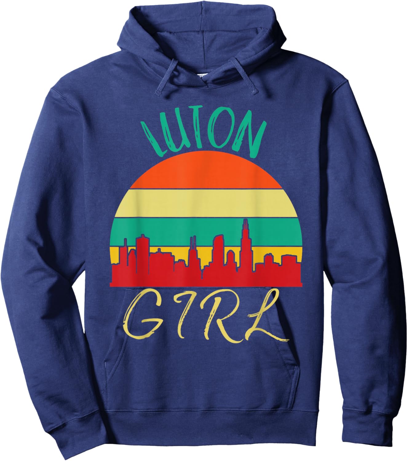 Luton Girl Love Luton Souvenir Hoodie - Hoodie | Navy