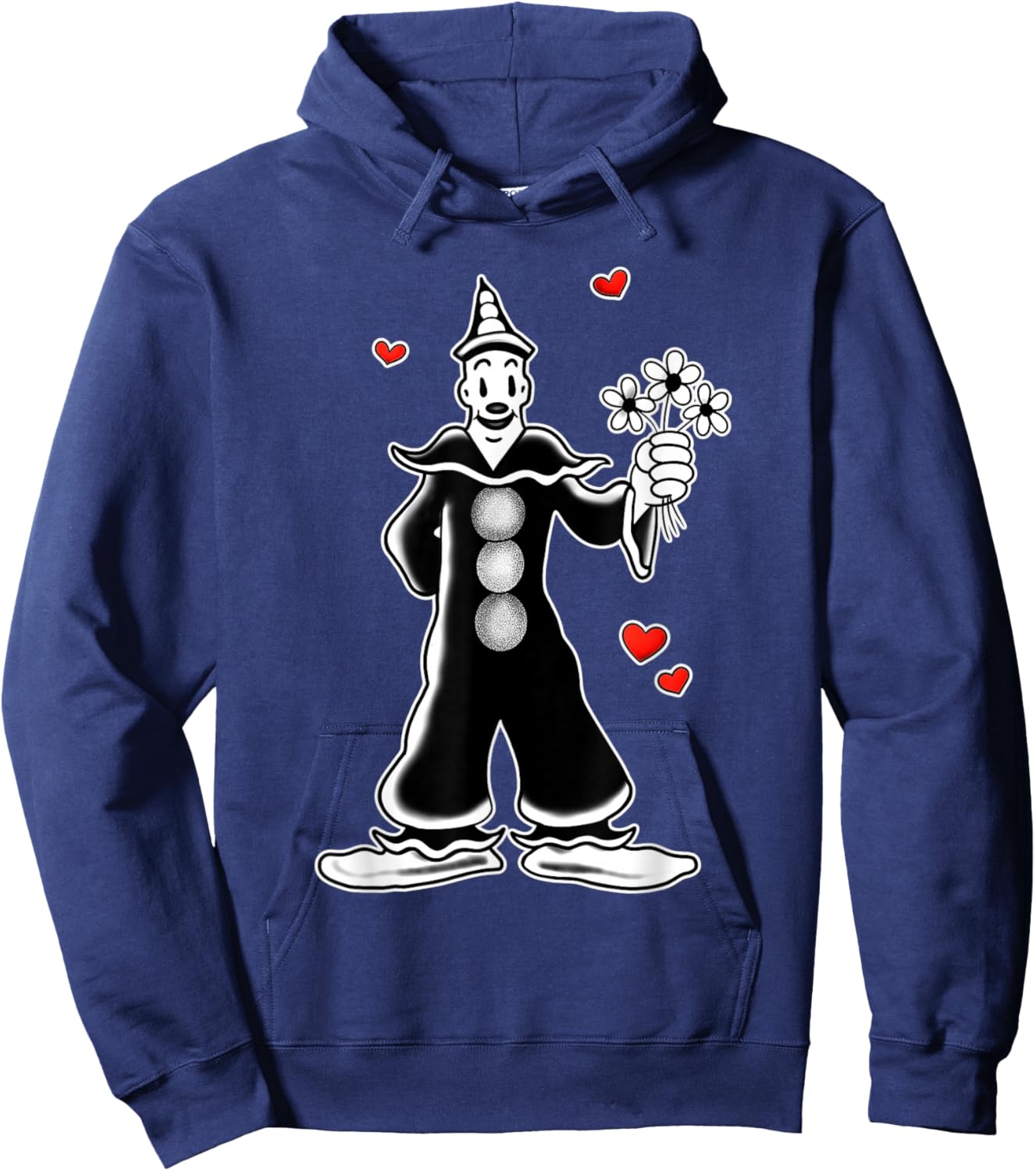 Koko the Clown Love x Flowers x Hearts Hoodie - Hoodie | Navy