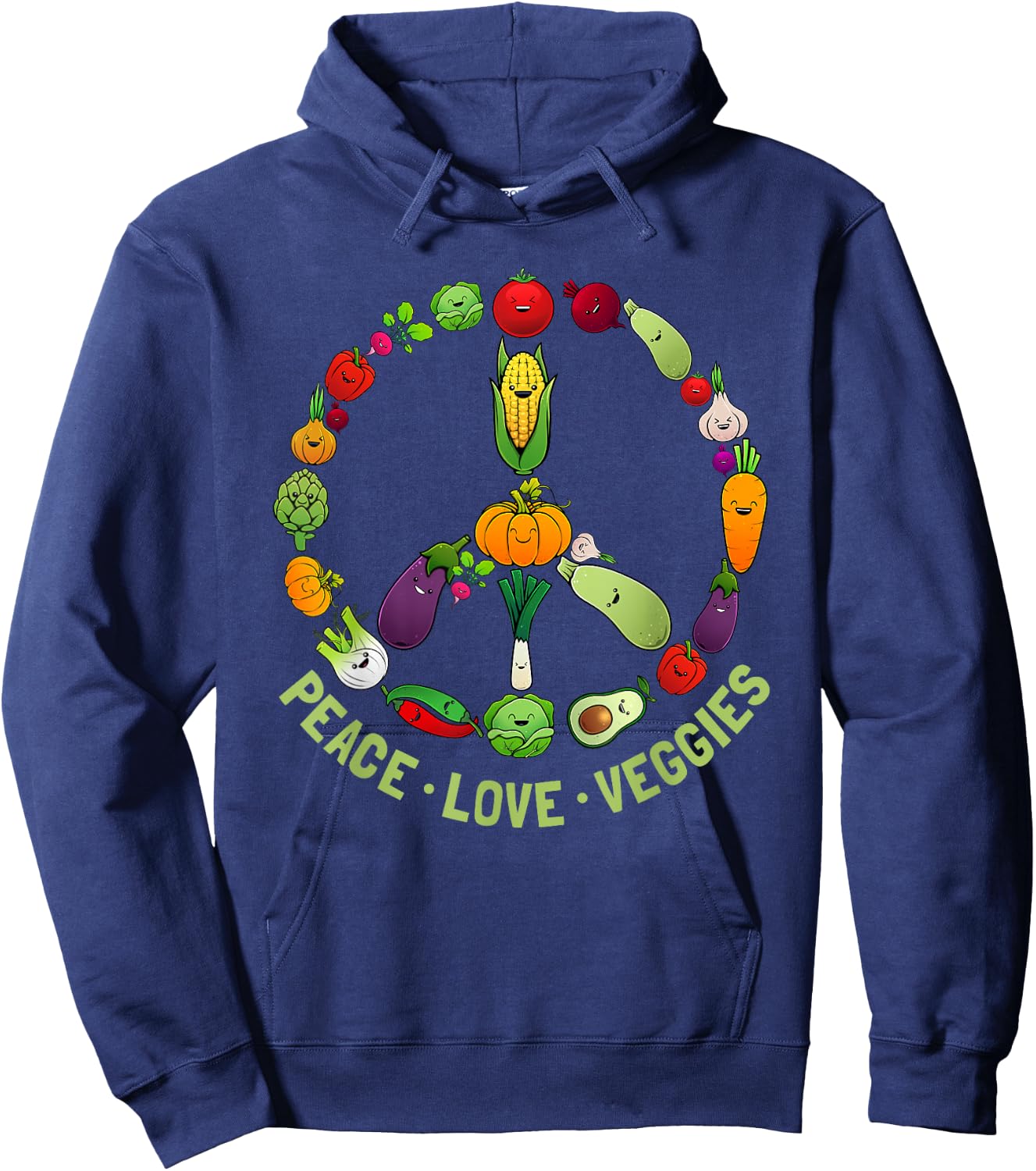 Funny Vegetarian Gift Men Women Cool Vegan Veggie Veganism Hoodie - Hoodie | Navy