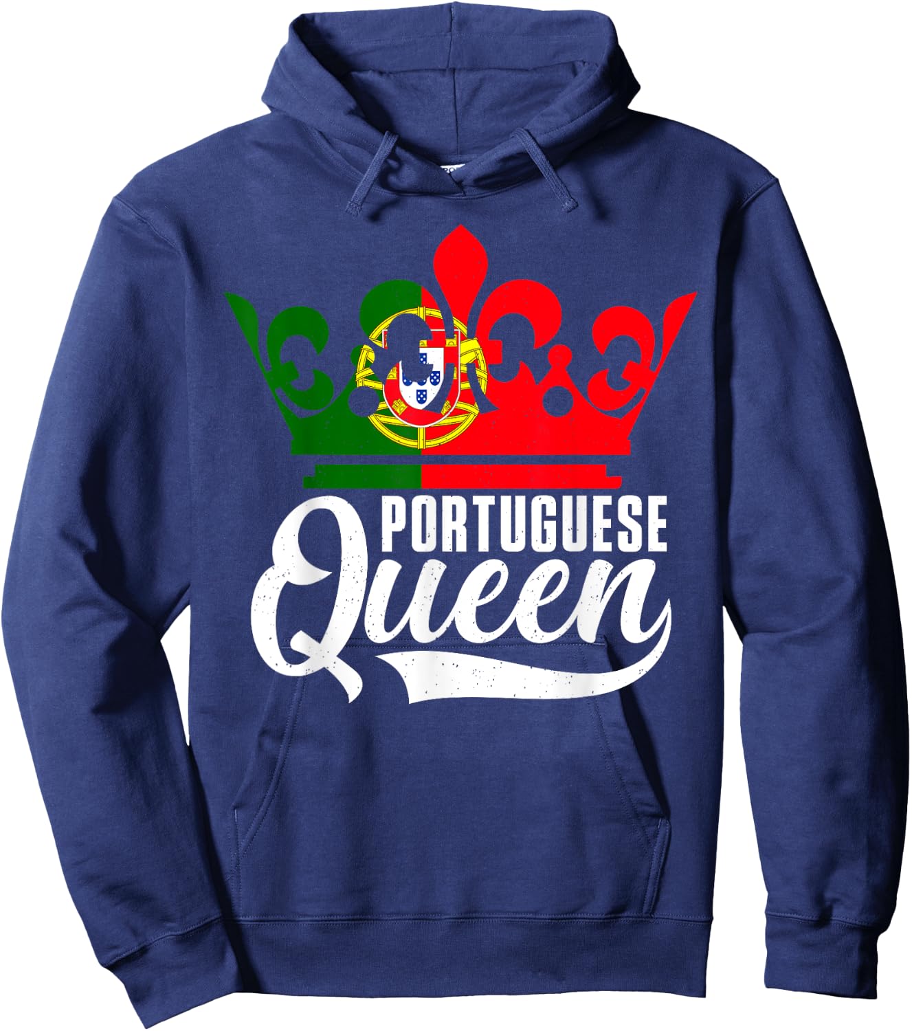Portuguese Queen Flag Portugal Heritage-Pride Hoodie - Hoodie | Navy