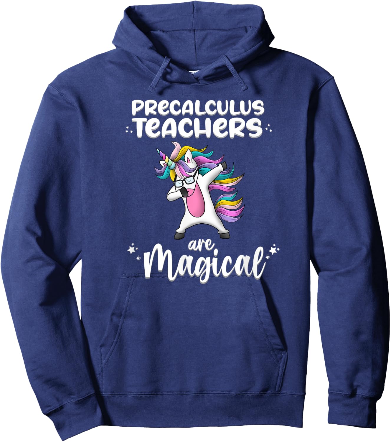 Unicorn Precalculus Love Funny School Teacher Magical Women Girls Kids Hoodie - Hoodie | Navy