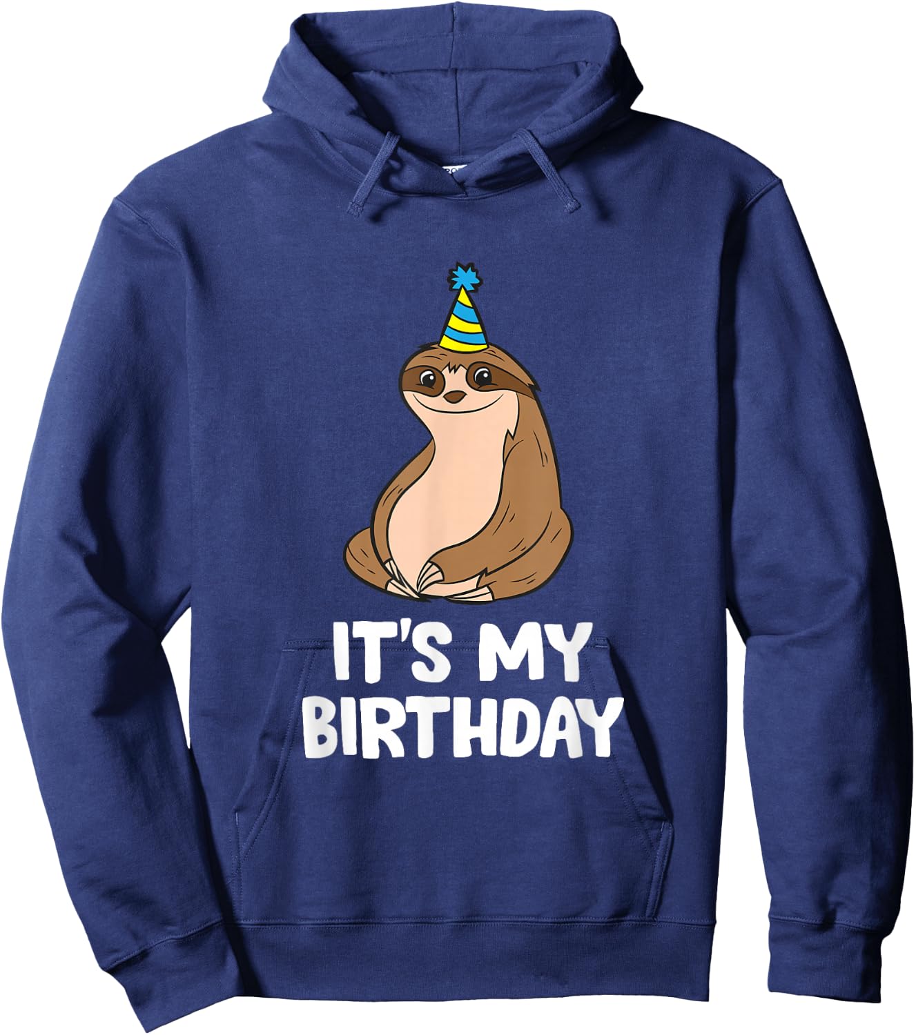 The Sloth Lover Store -Adults & Kids Sloth Birthday - Black, Small Hoodie - Hoodie | Navy
