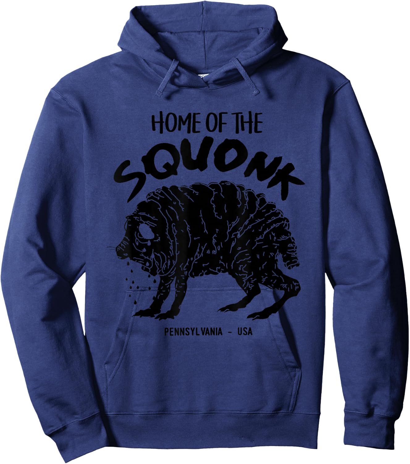 Home of the Squonk Monster Pennsylvania USA Sad Emo Cryptid Hoodie - Hoodie | Navy