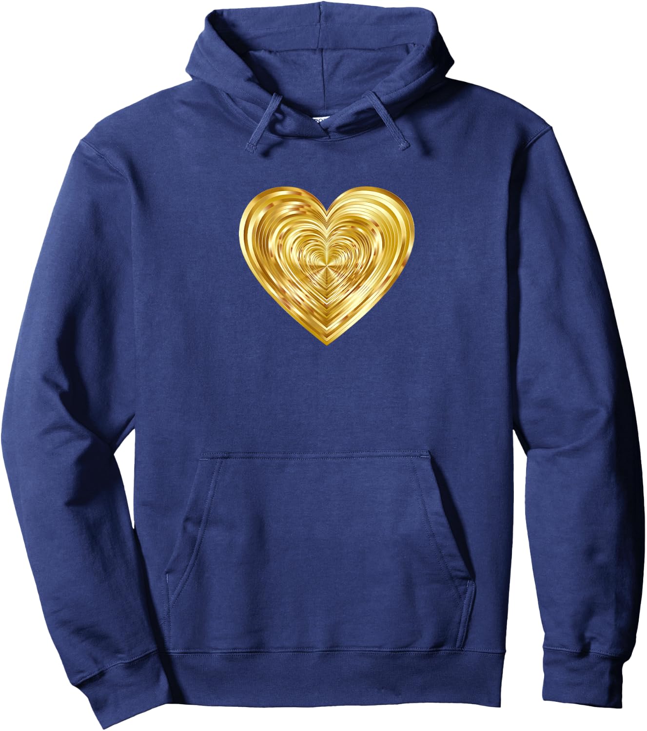 Gold Heart Hoodie - Hoodie | Navy
