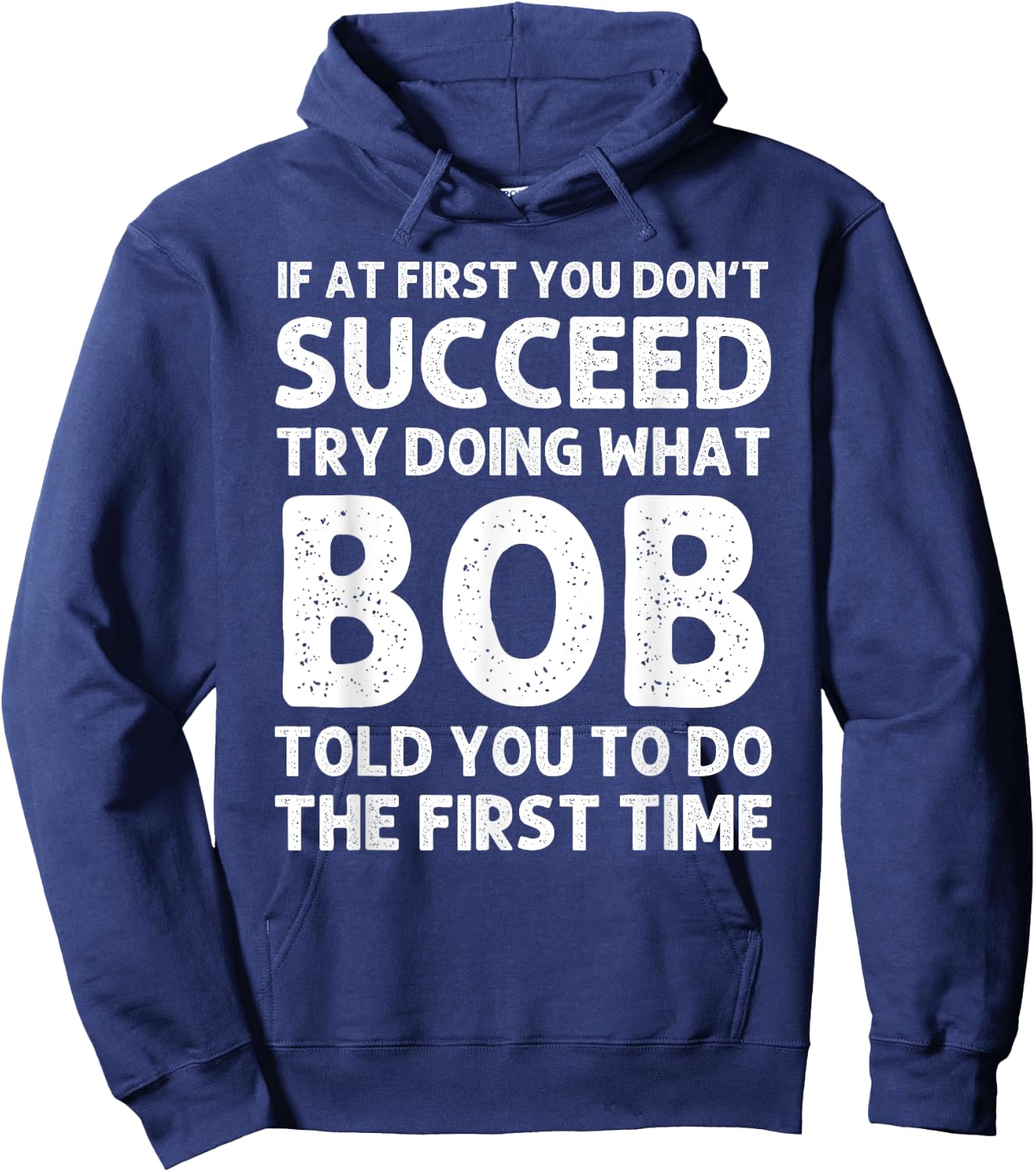 BOB Gift Name Personalized Birthday Funny Christmas Joke Hoodie - Hoodie | Navy