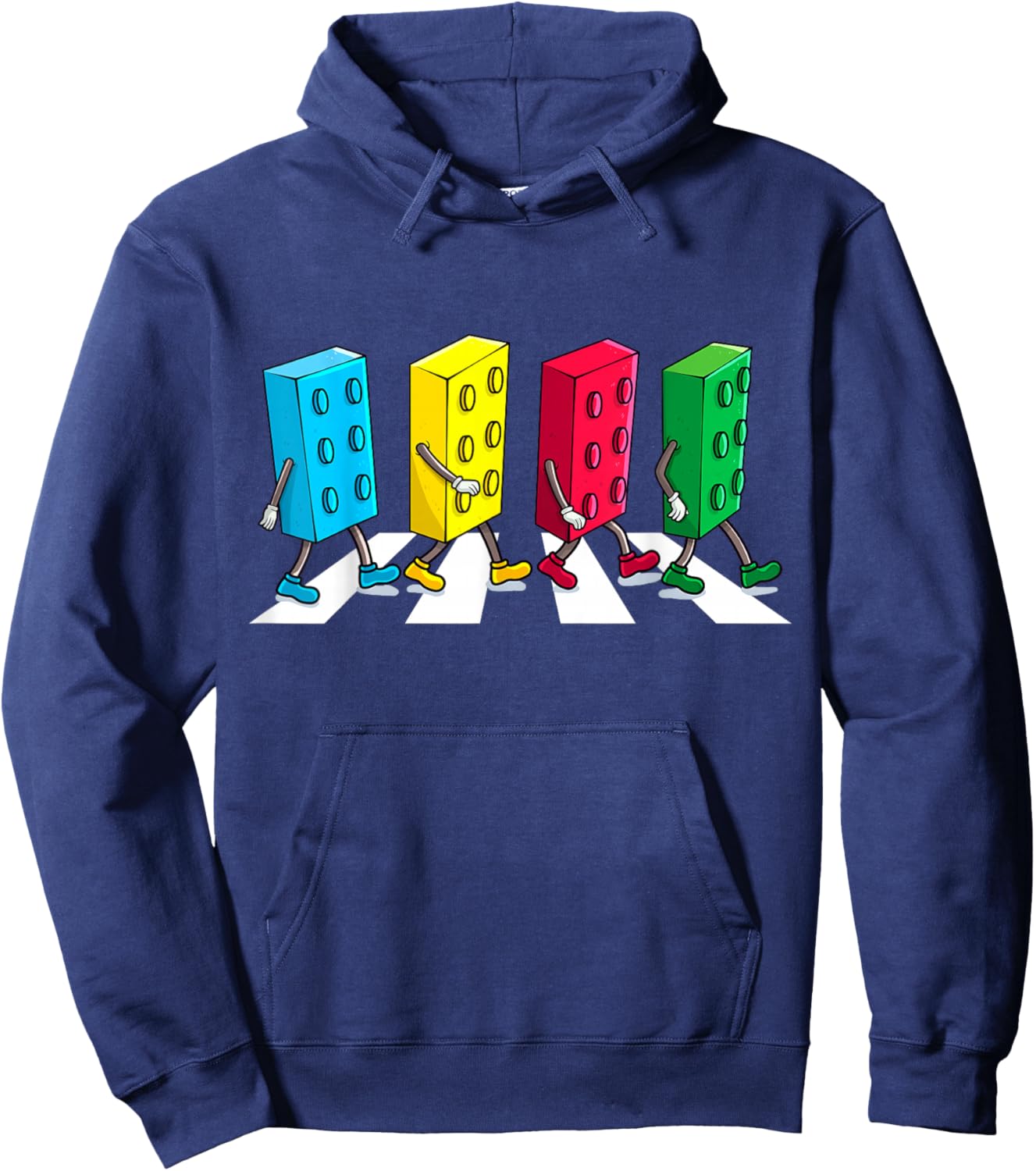 Master Builder Building Bricks Block Party Brick Boys Kids Hoodie - Hoodie | Navy