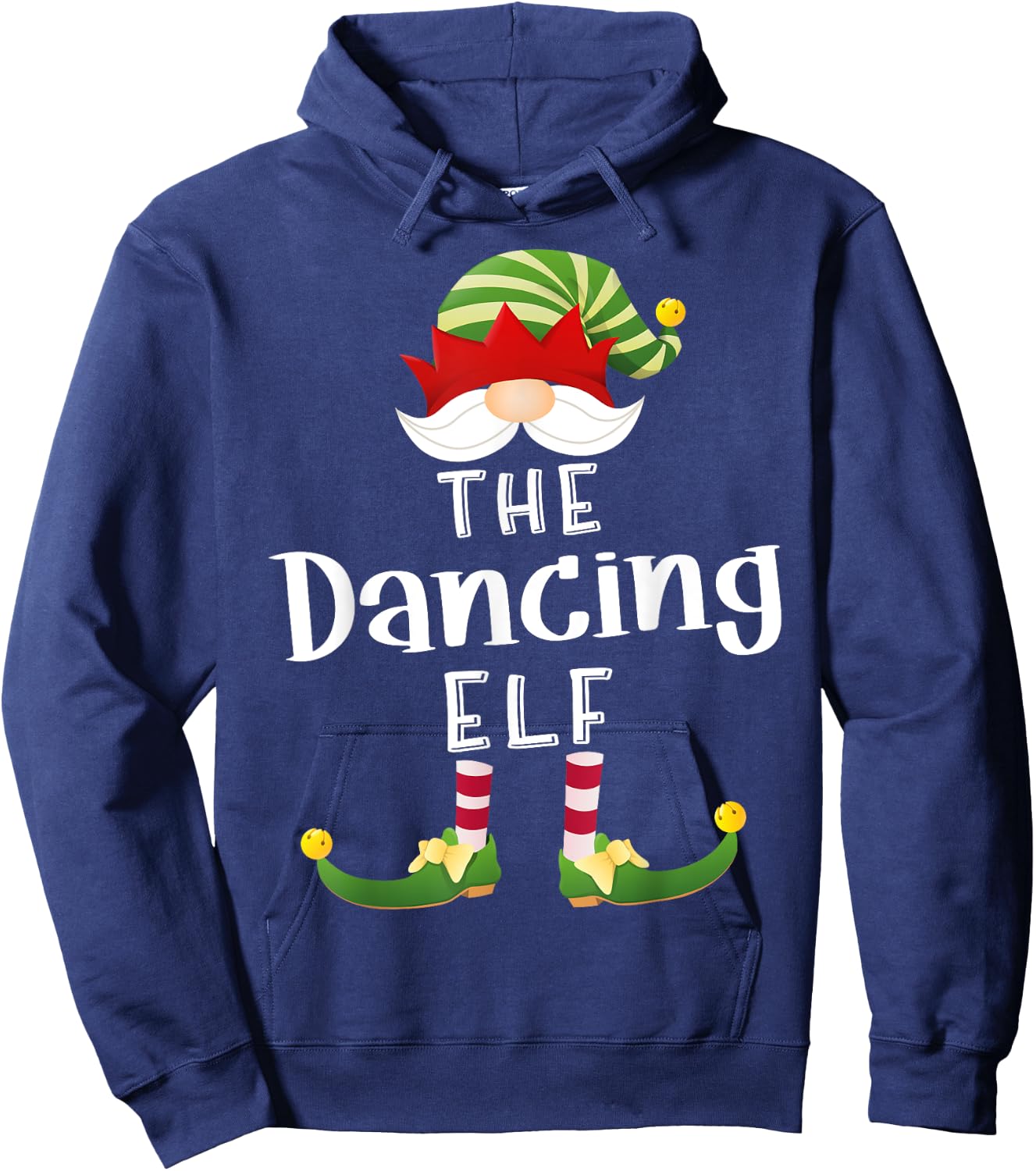 Dancing Elf Group Christmas Funny Pajama Party Hoodie - Hoodie | Navy