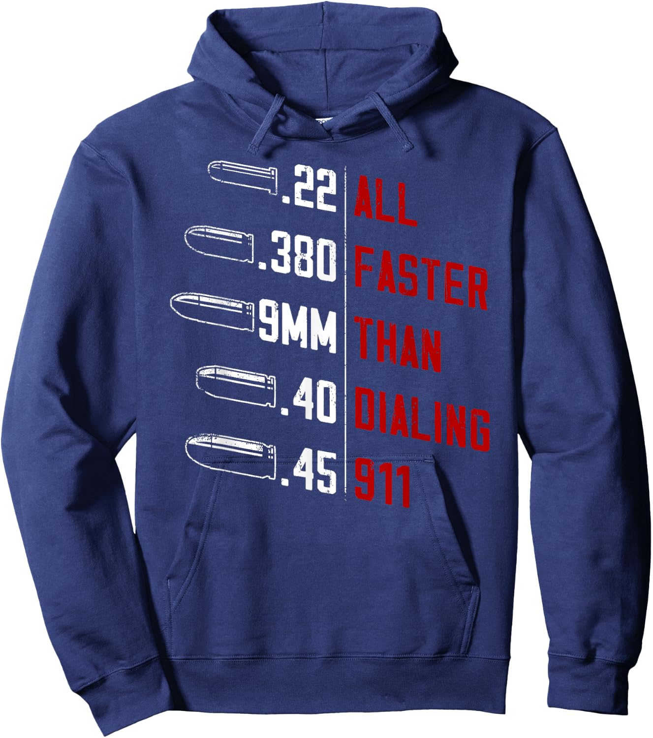 All Faster Than Dialing 911 American Flag Gun Lover Gifts Men Hoodie - Hoodie | Navy